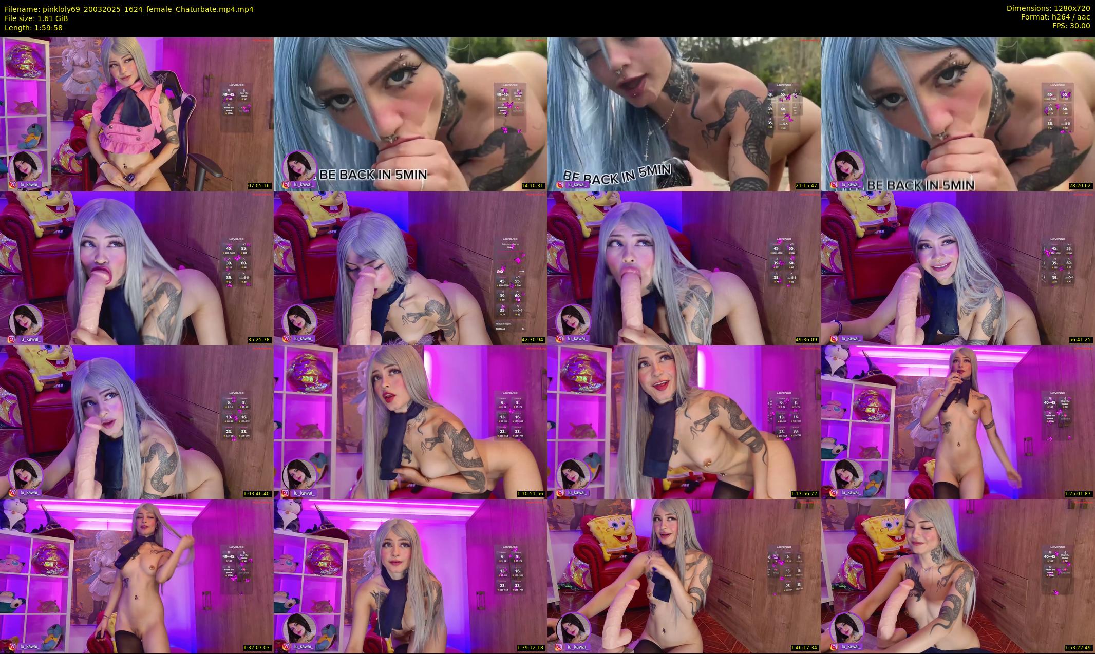 pinkloly69 — 120 minute Chaturbate female cam show recording, 720p, Mar 20, 2025