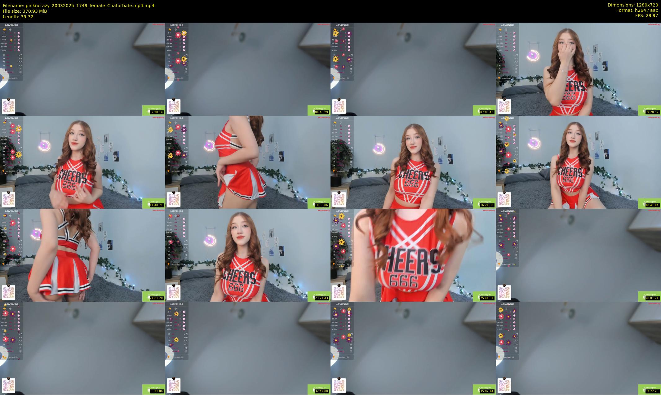 pinkncrazy — 40 minute Chaturbate female cam show recording, 720p, Mar 20, 2025