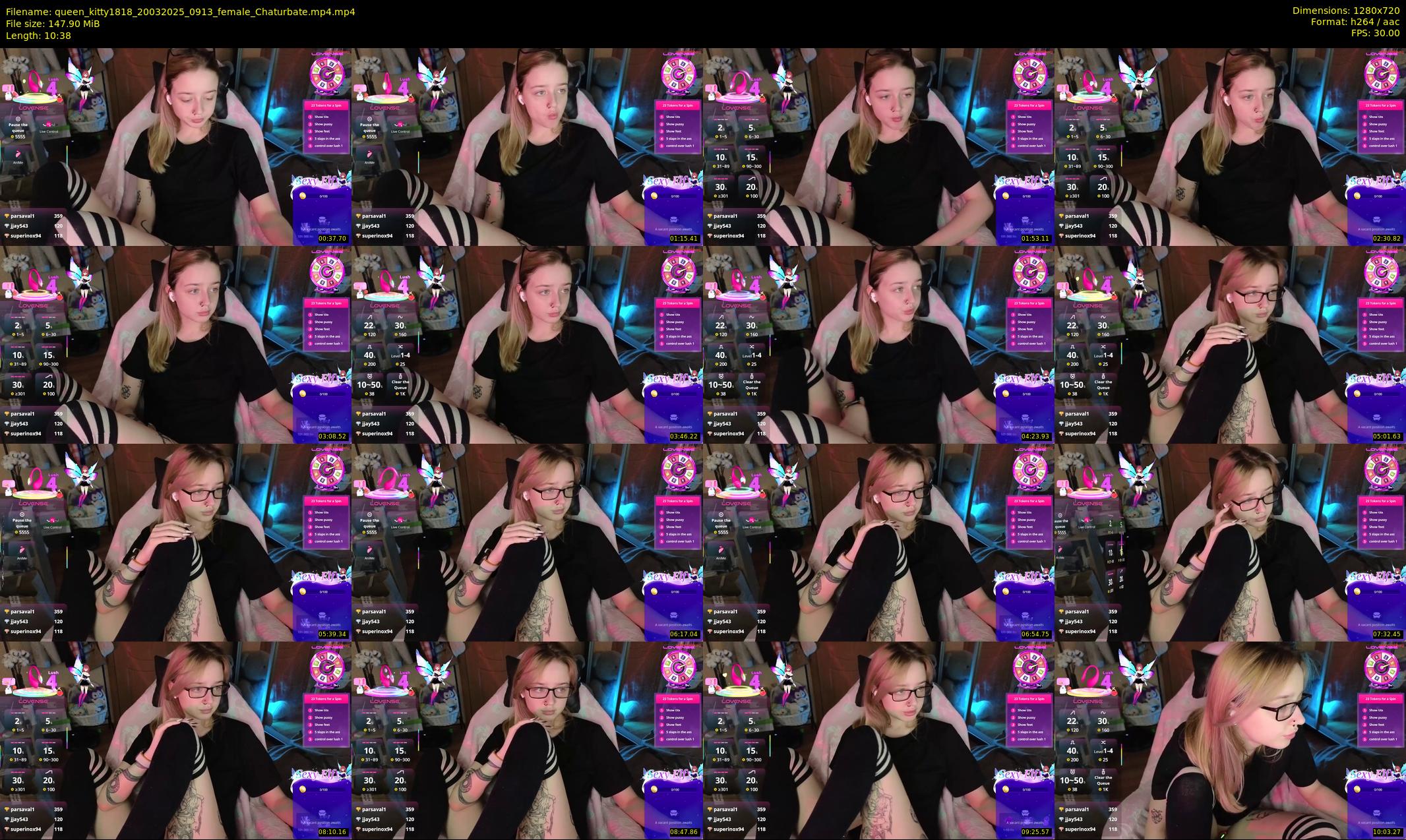 queen_kitty1818 — 11 minute Chaturbate female cam show recording, 720p, Mar 20, 2025