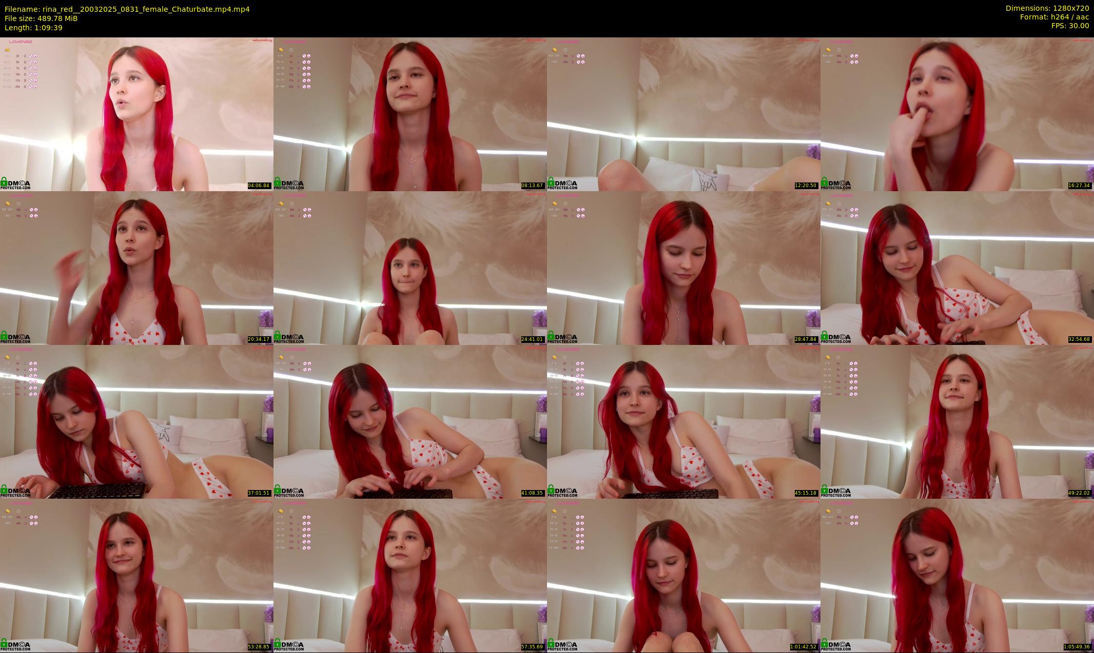 rina_red_ — 70 minute Chaturbate female cam show recording, 720p, Mar 20, 2025
