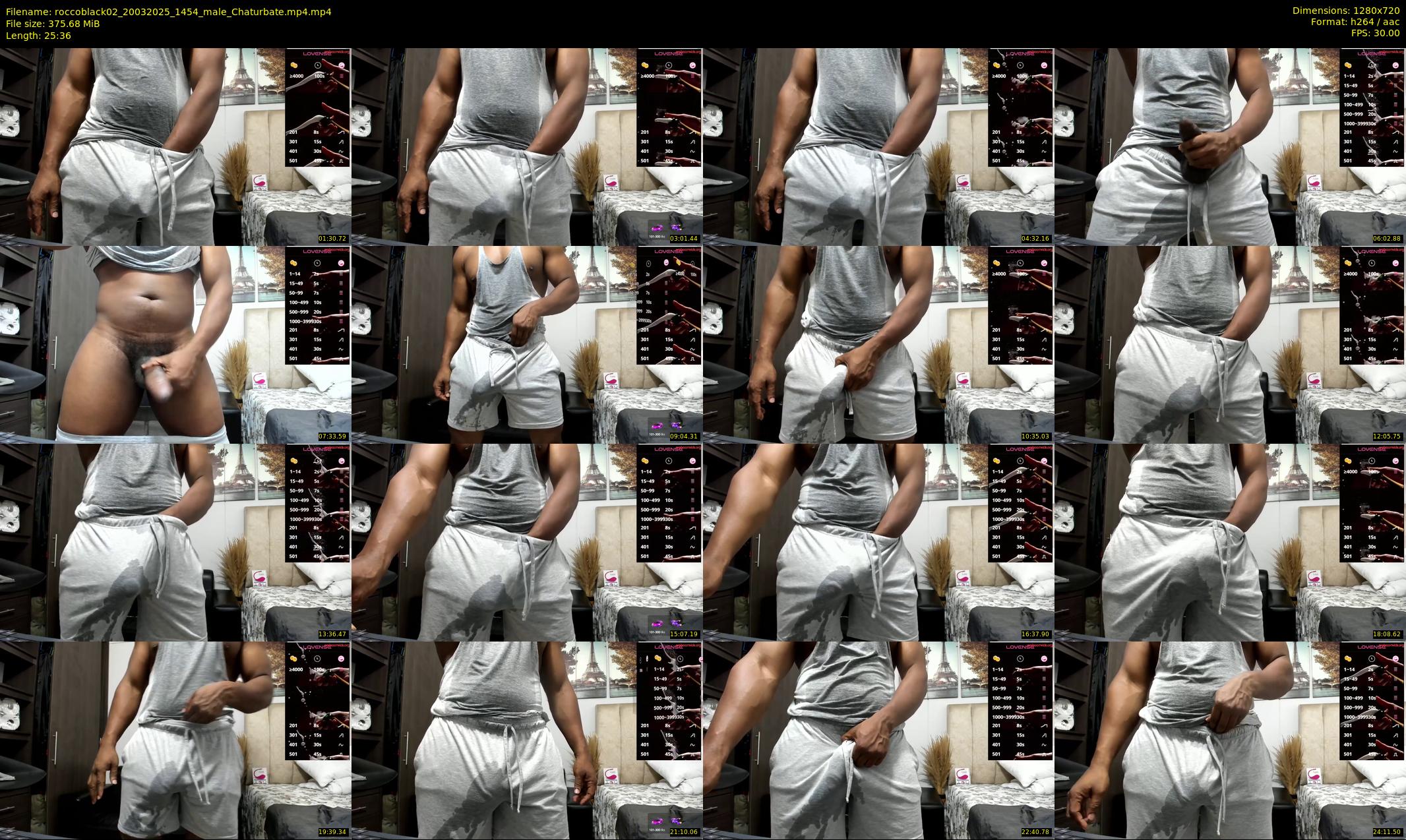 roccoblack02 — 26 minute Chaturbate male cam show recording, 720p, Mar 20, 2025