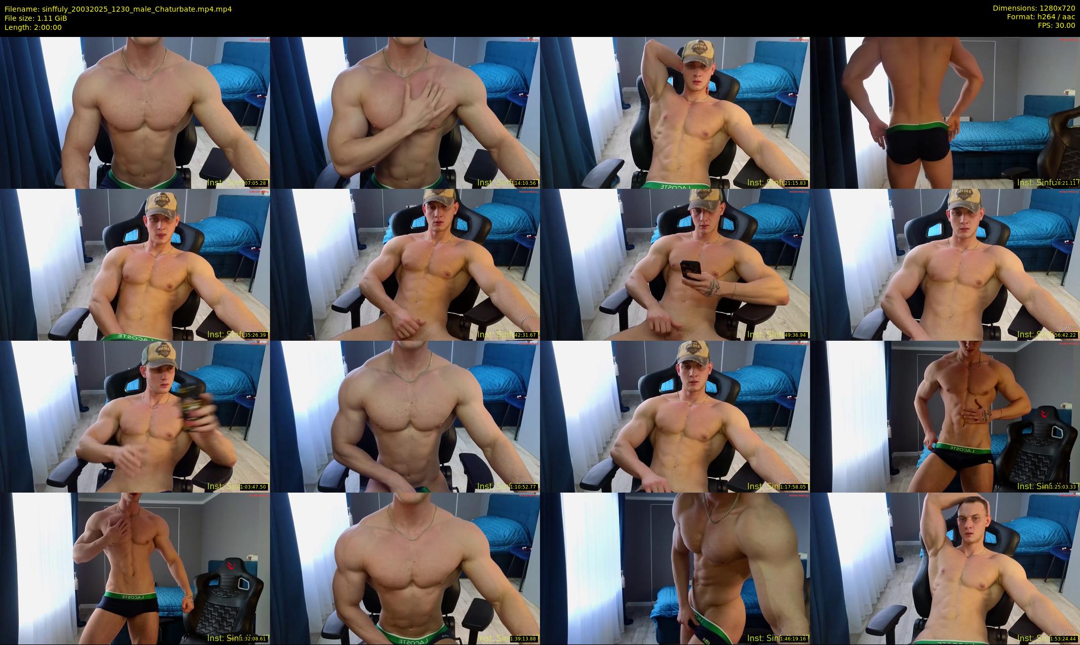 sinffuly — 120 minute Chaturbate male cam show recording, 720p, Mar 20, 2025