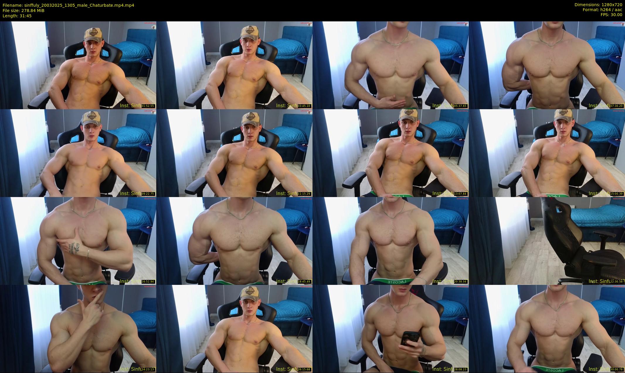 sinffuly — 32 minute Chaturbate male cam show recording, 720p, Mar 20, 2025