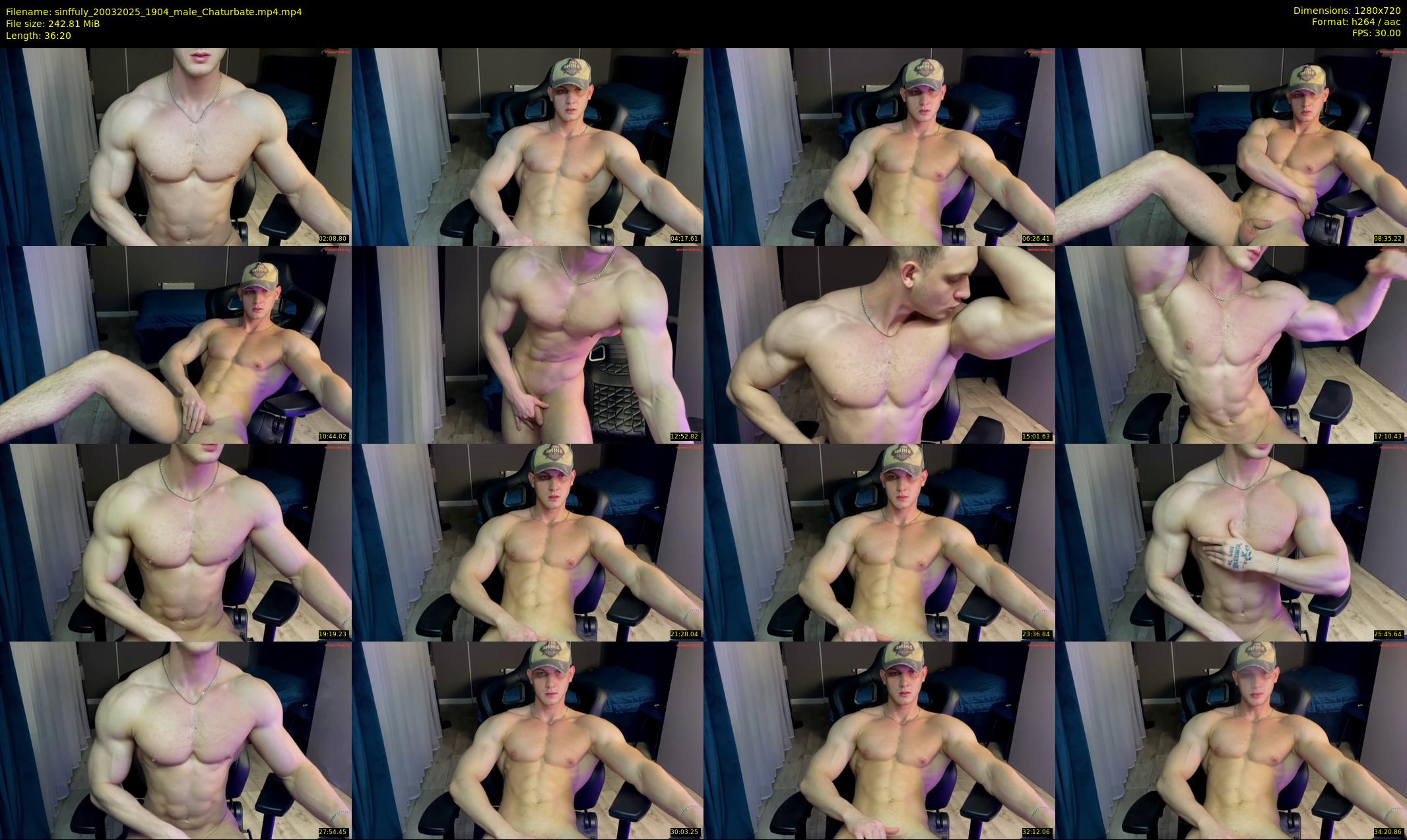 sinffuly — 37 minute Chaturbate male cam show recording, 720p, Mar 20, 2025