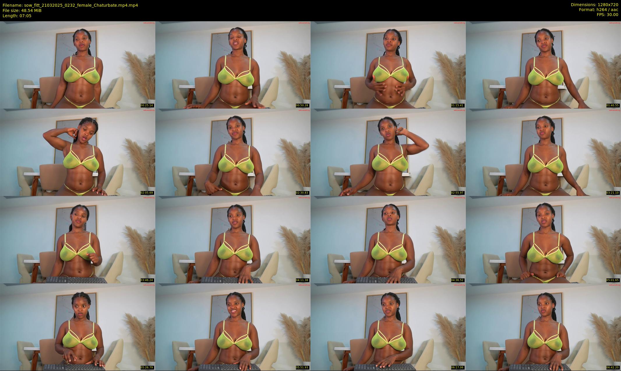 sow_fitt — 8 minute Chaturbate female cam show recording, 720p, Mar 21, 2025