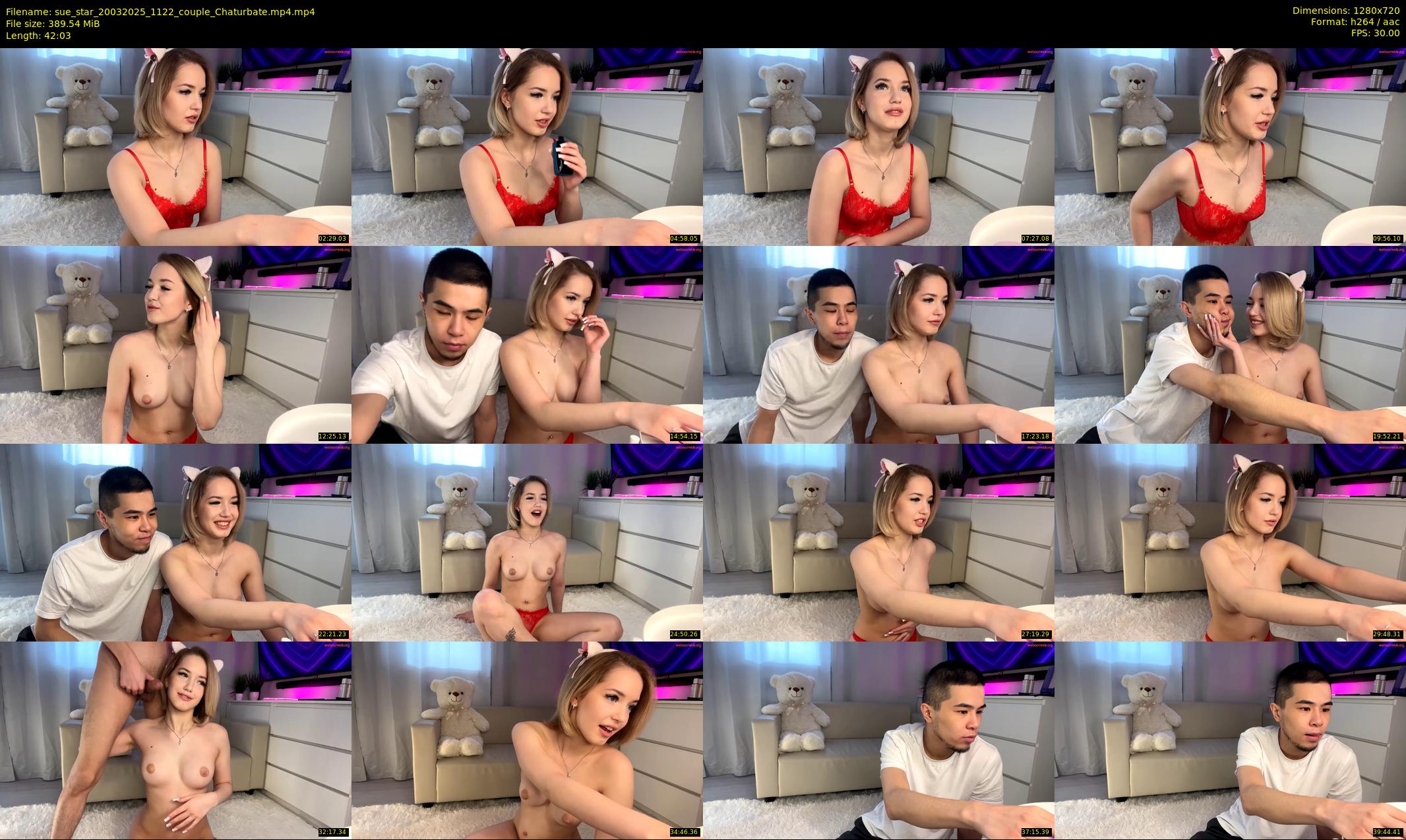 sue_star — 43 minute Chaturbate couple cam show recording, 720p, Mar 20, 2025