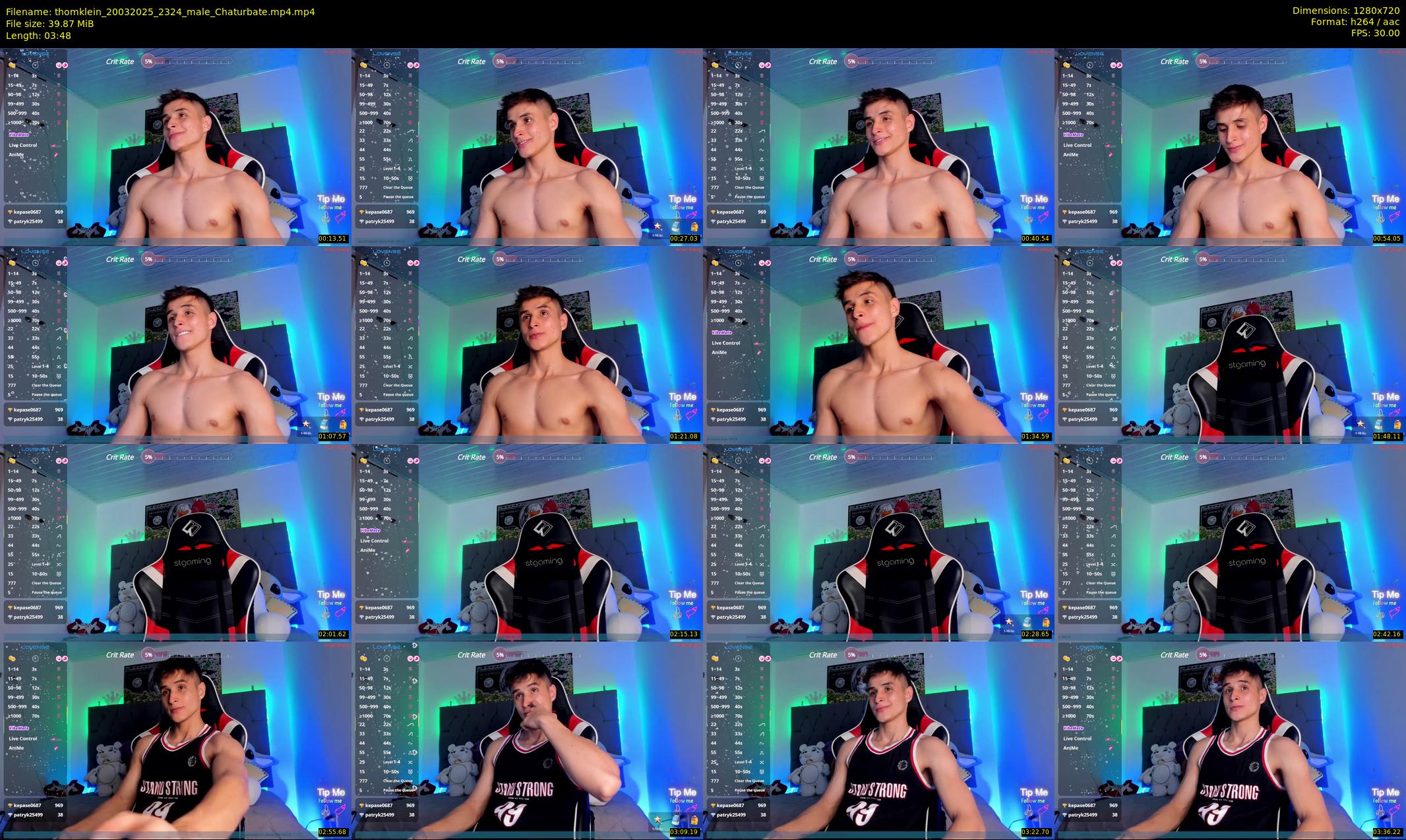 thomklein — 4 minute Chaturbate male cam show recording, 720p, Mar 20, 2025