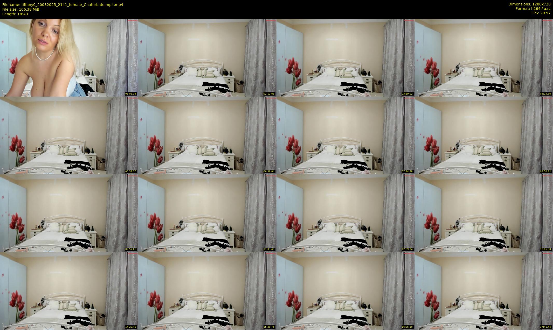 tiffany0 — 19 minute Chaturbate female cam show recording, 720p, Mar 20, 2025