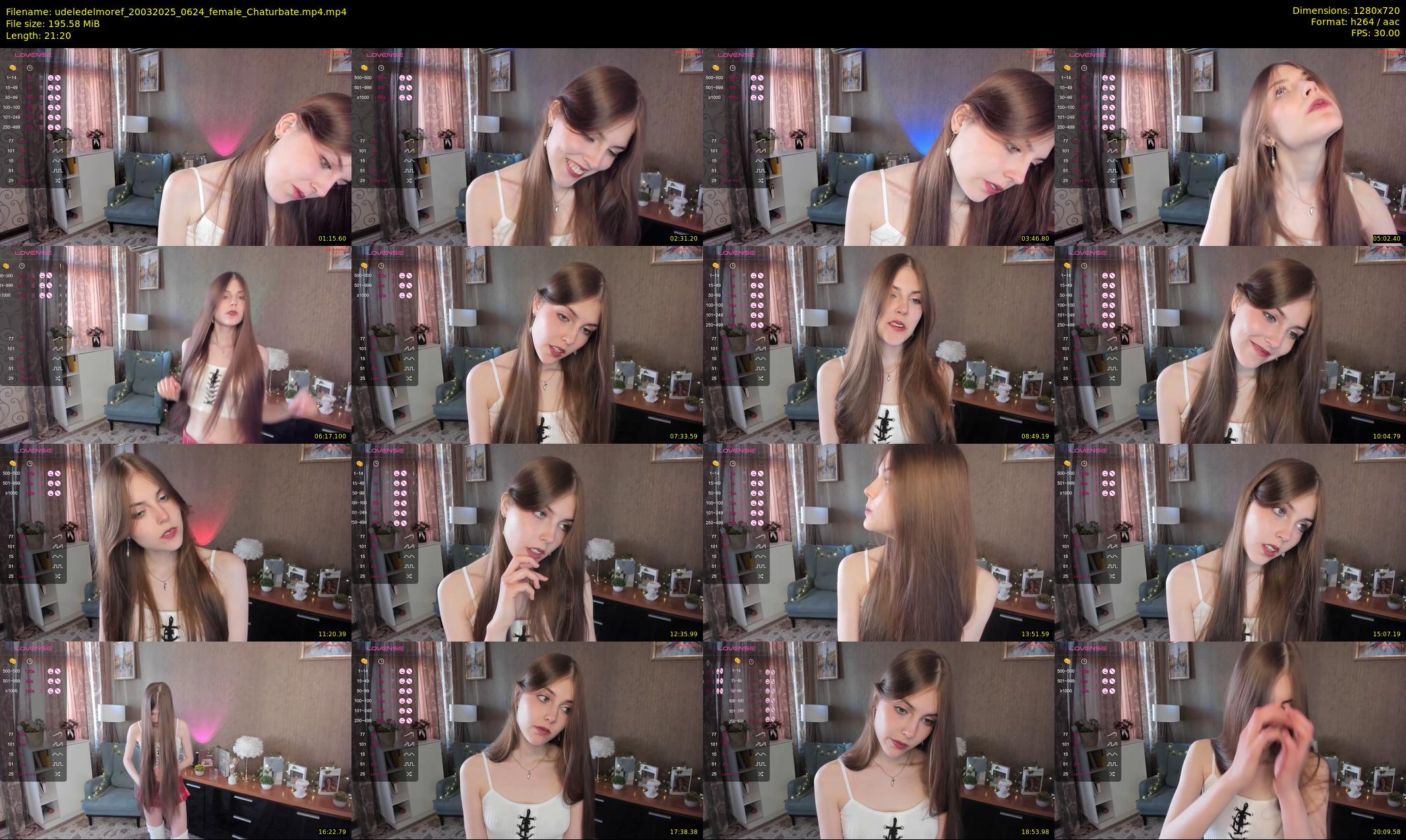 udeledelmoref — 22 minute Chaturbate female cam show recording, 720p, Mar 20, 2025