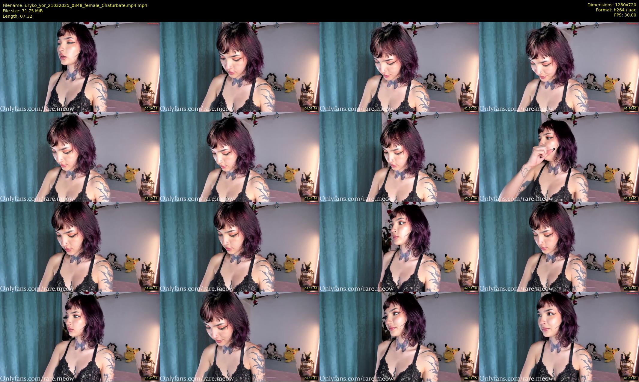uryko_yor — 8 minute Chaturbate female cam show recording, 720p, Mar 21, 2025