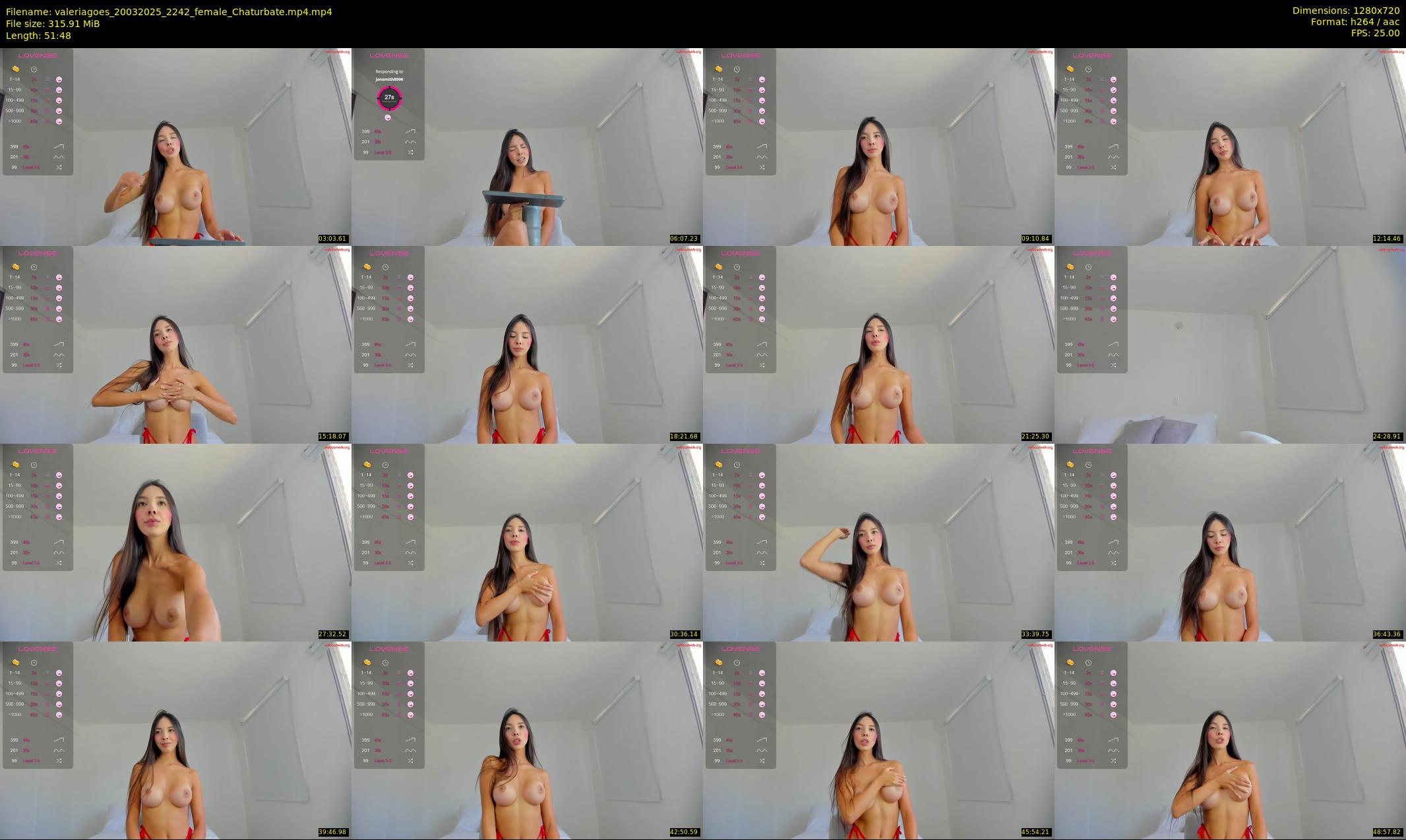 valeriagoes — 52 minute Chaturbate female cam show recording, 720p, Mar 20, 2025