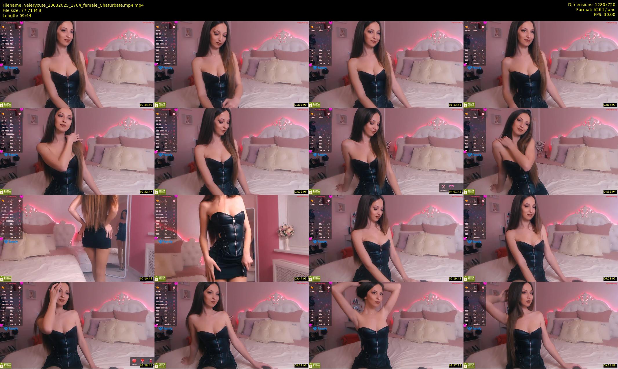 velerycute — 10 minute Chaturbate female cam show recording, 720p, Mar 20, 2025