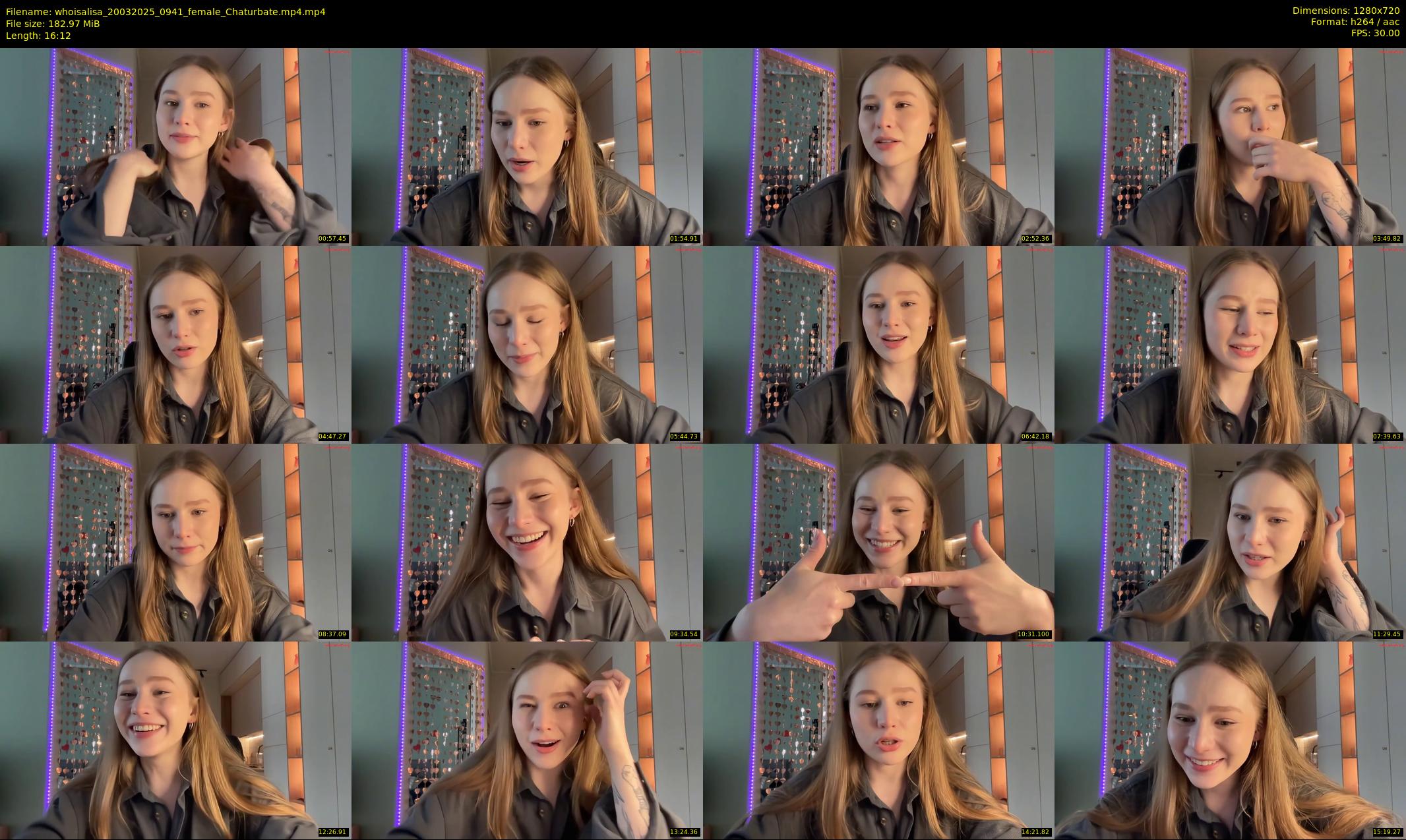 whoisalisa — 17 minute Chaturbate female cam show recording, 720p, Mar 20, 2025