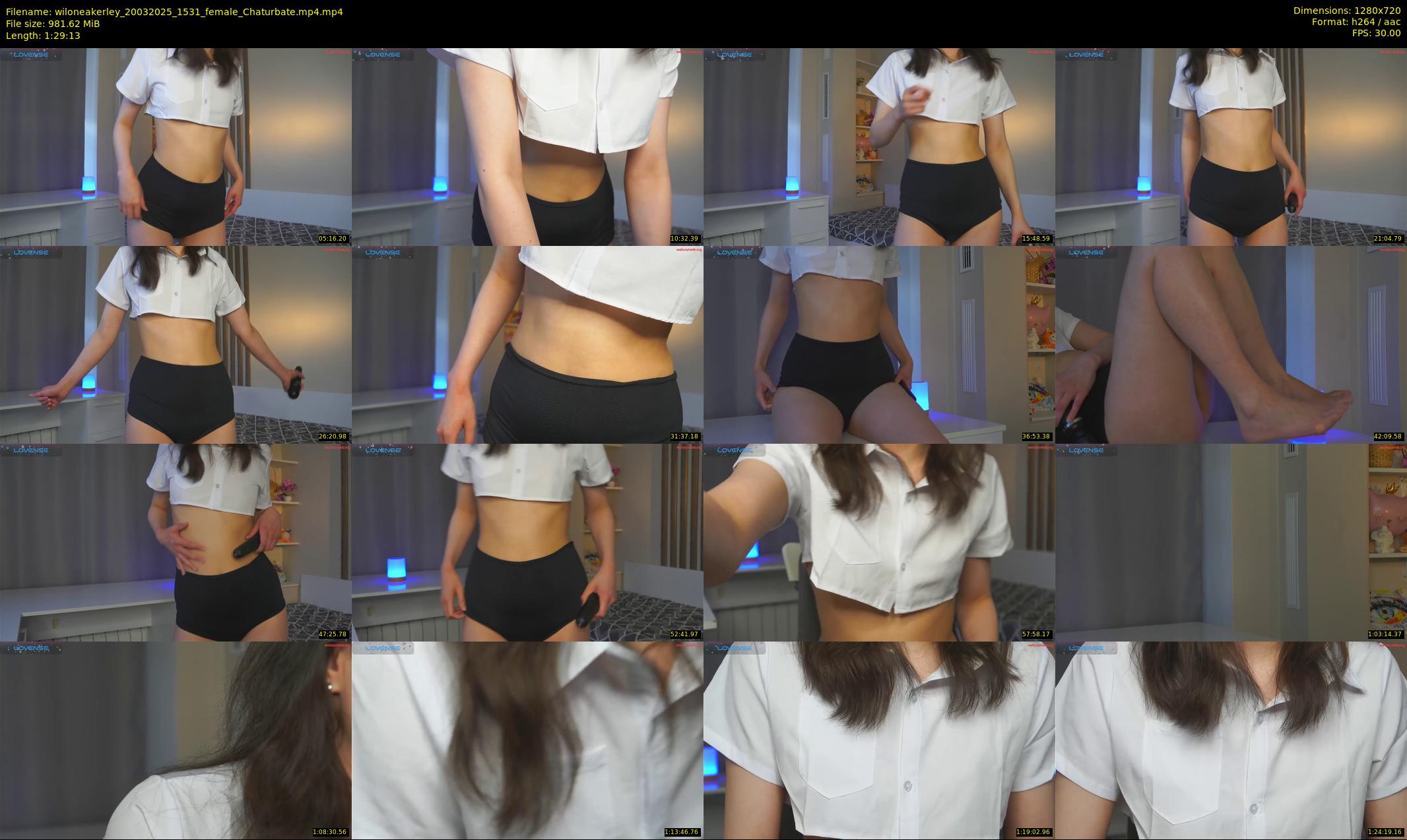 wiloneakerley — 90 minute Chaturbate female cam show recording, 720p, Mar 20, 2025