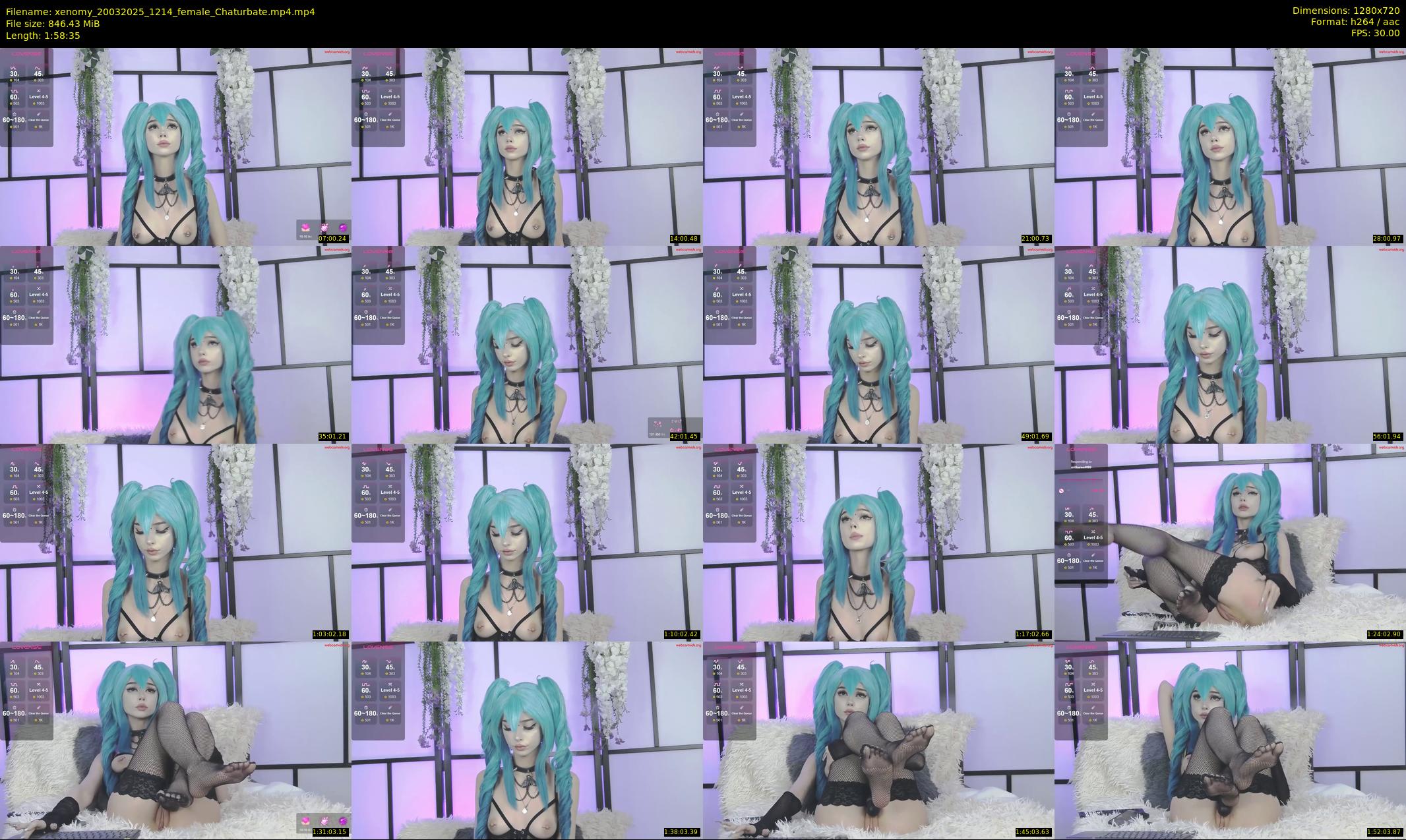 xenomy — 119 minute Chaturbate female cam show recording, 720p, Mar 20, 2025