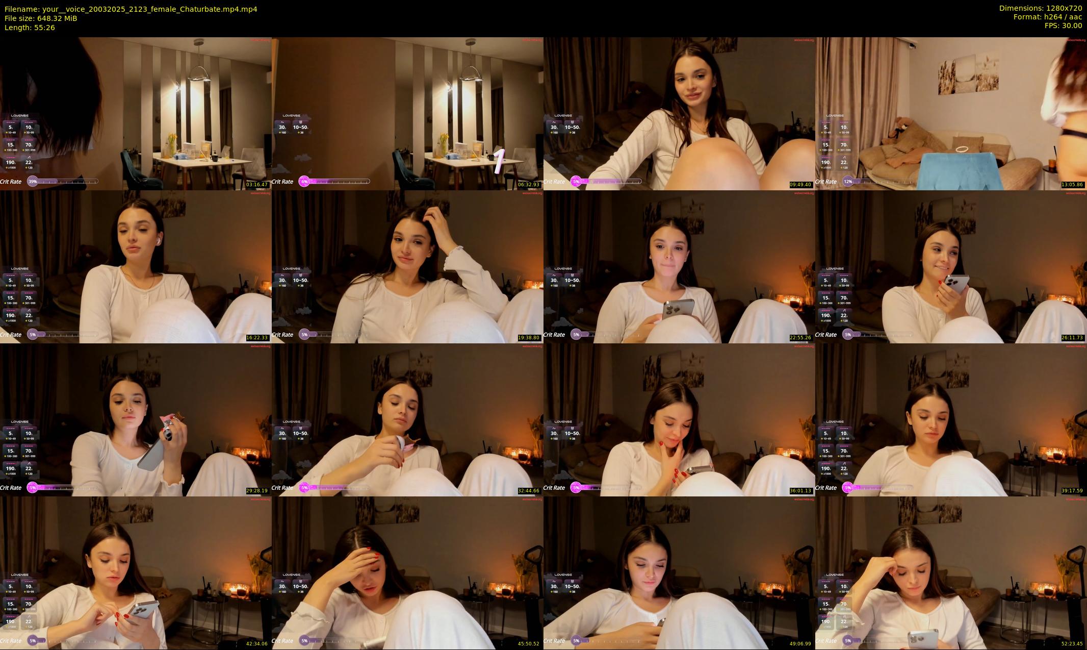 your__voice — 56 minute Chaturbate female cam show recording, 720p, Mar 20, 2025