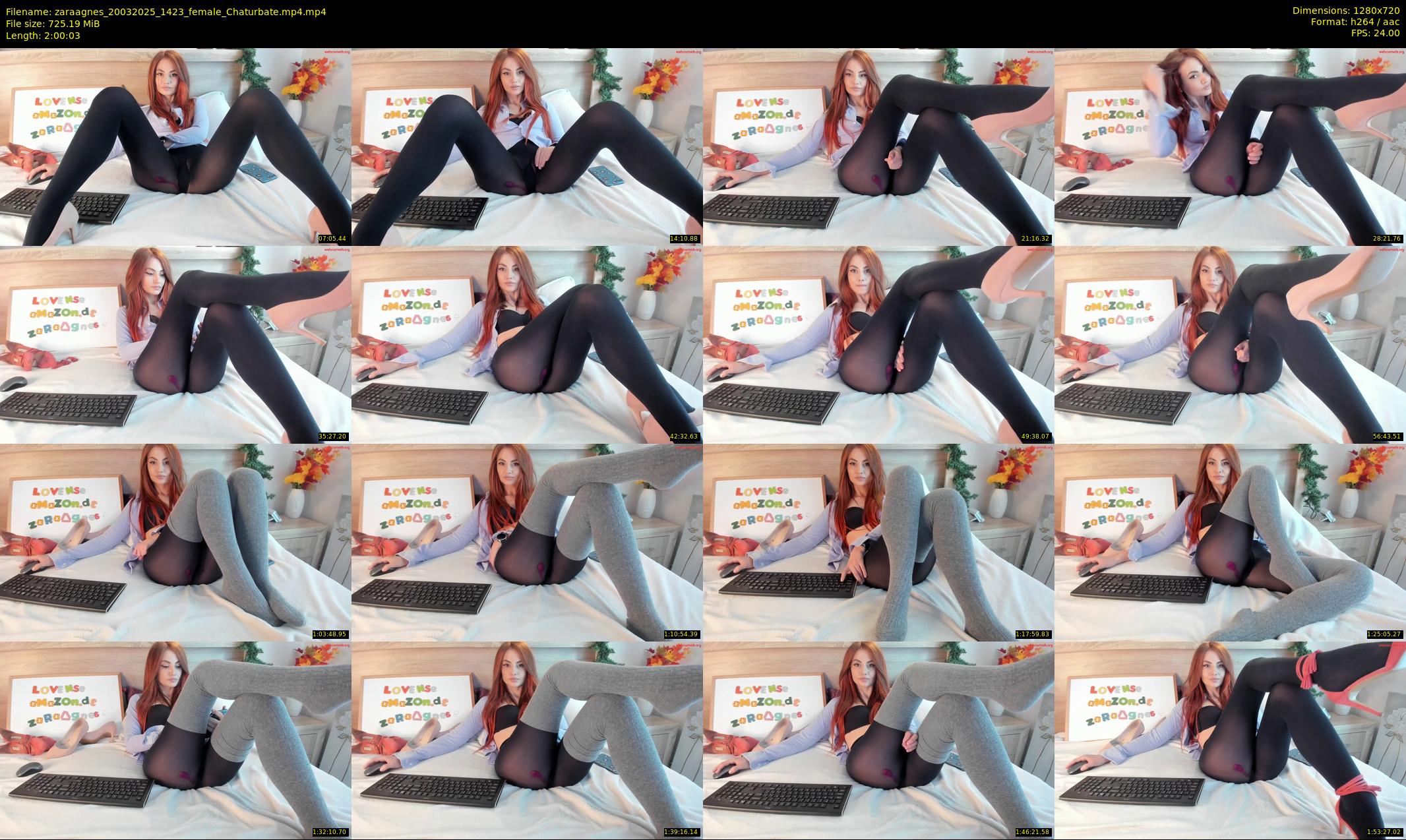 zaraagnes — 121 minute Chaturbate female cam show recording, 720p, Mar 20, 2025