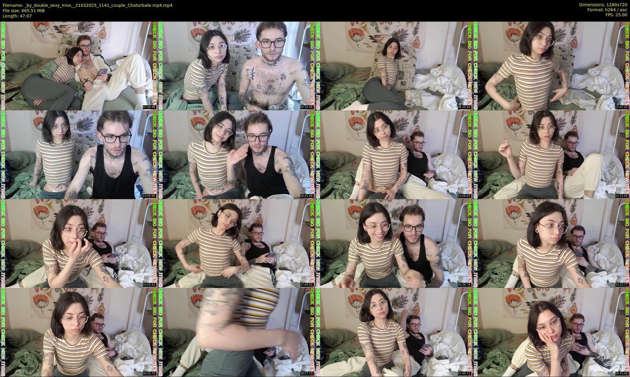 _by_double_sexy_miss_ — 48 minute Chaturbate couple cam show recording, 720p, Mar 21, 2025
