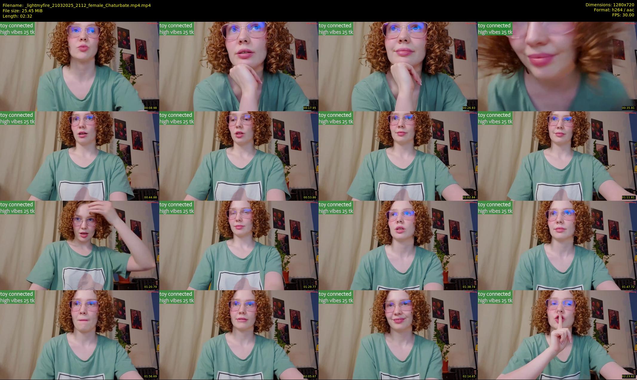 _lightmyfire — 3 minute Chaturbate female cam show recording, 720p, Mar 21, 2025