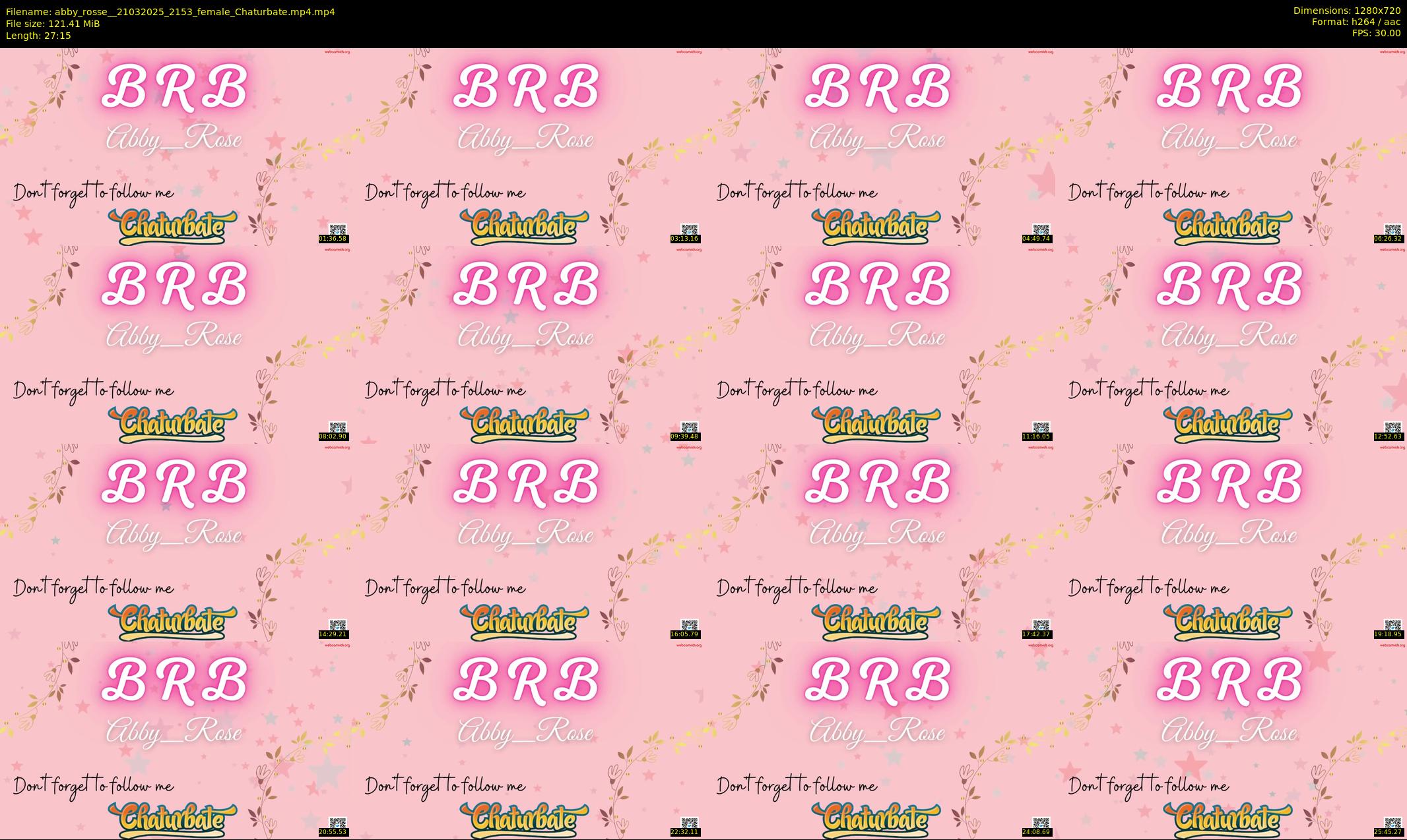 abby_rosse_ — 28 minute Chaturbate female cam show recording, 720p, Mar 21, 2025