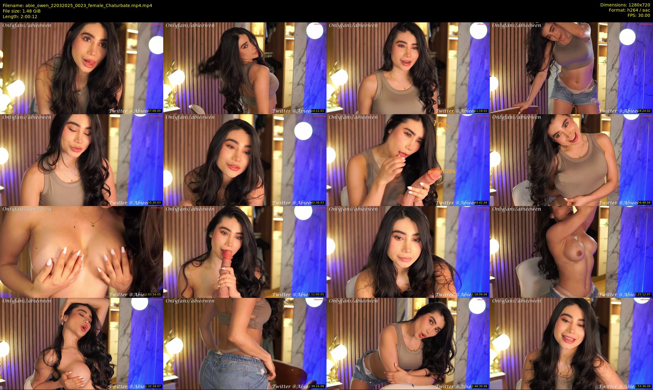 abie_owen — 121 minute Chaturbate female cam show recording, 720p, Mar 22, 2025