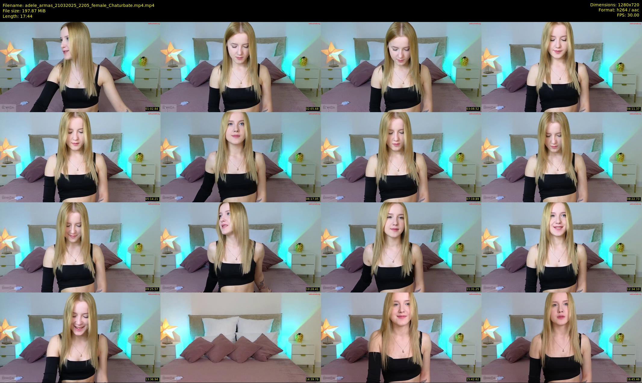 adele_armas — 18 minute Chaturbate female cam show recording, 720p, Mar 21, 2025