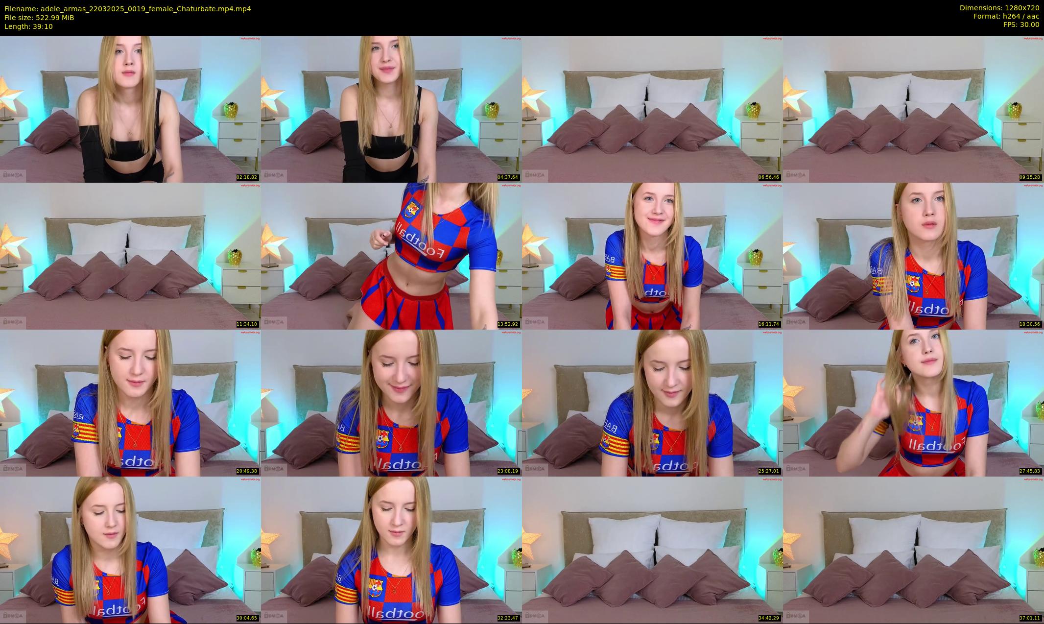 adele_armas — 40 minute Chaturbate female cam show recording, 720p, Mar 22, 2025