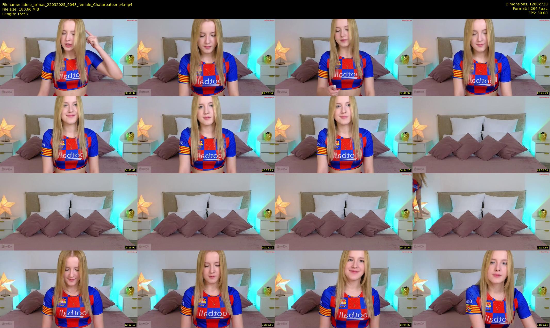 adele_armas — 16 minute Chaturbate female cam show recording, 720p, Mar 22, 2025