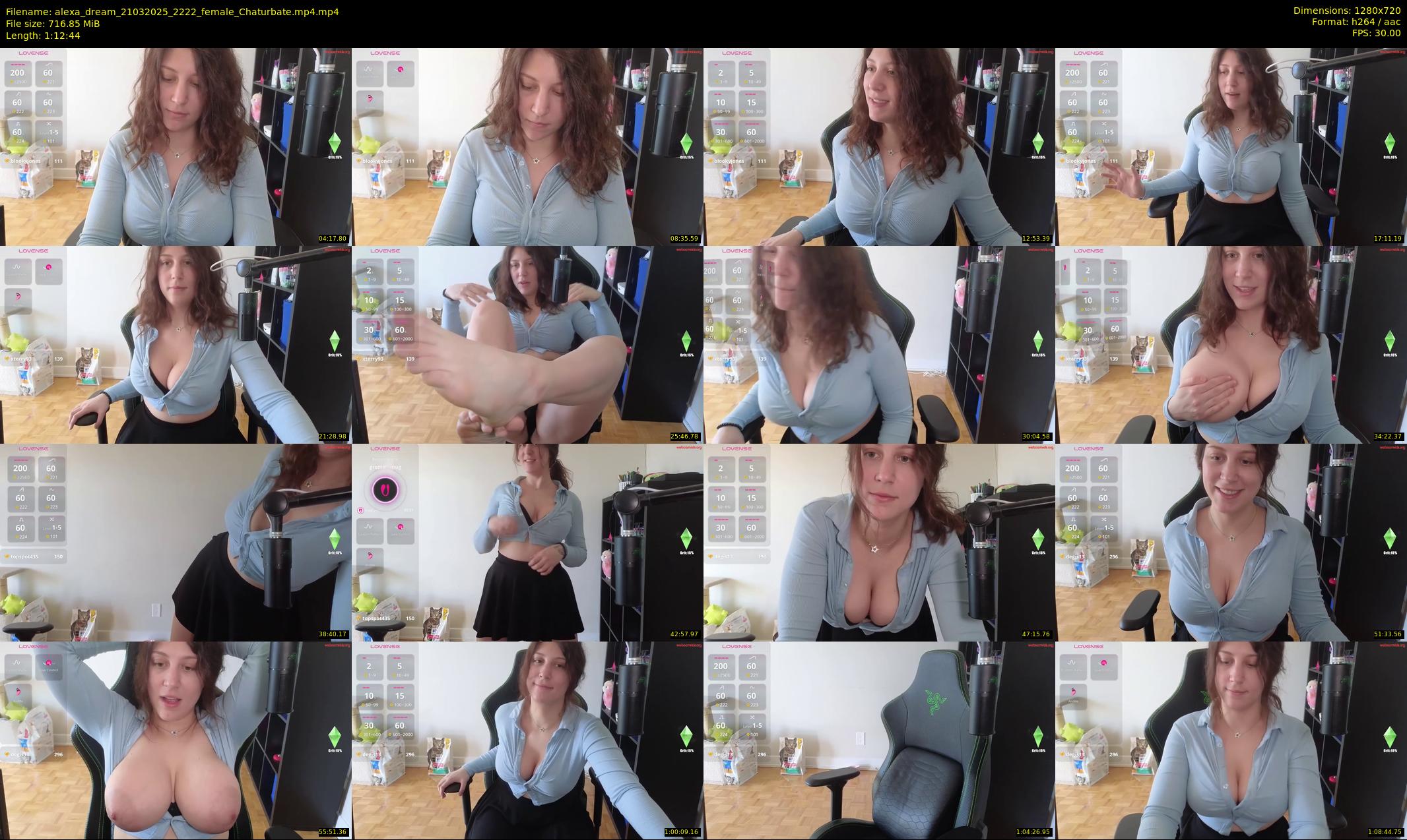 alexa_dream — 73 minute Chaturbate female cam show recording, 720p, Mar 21, 2025