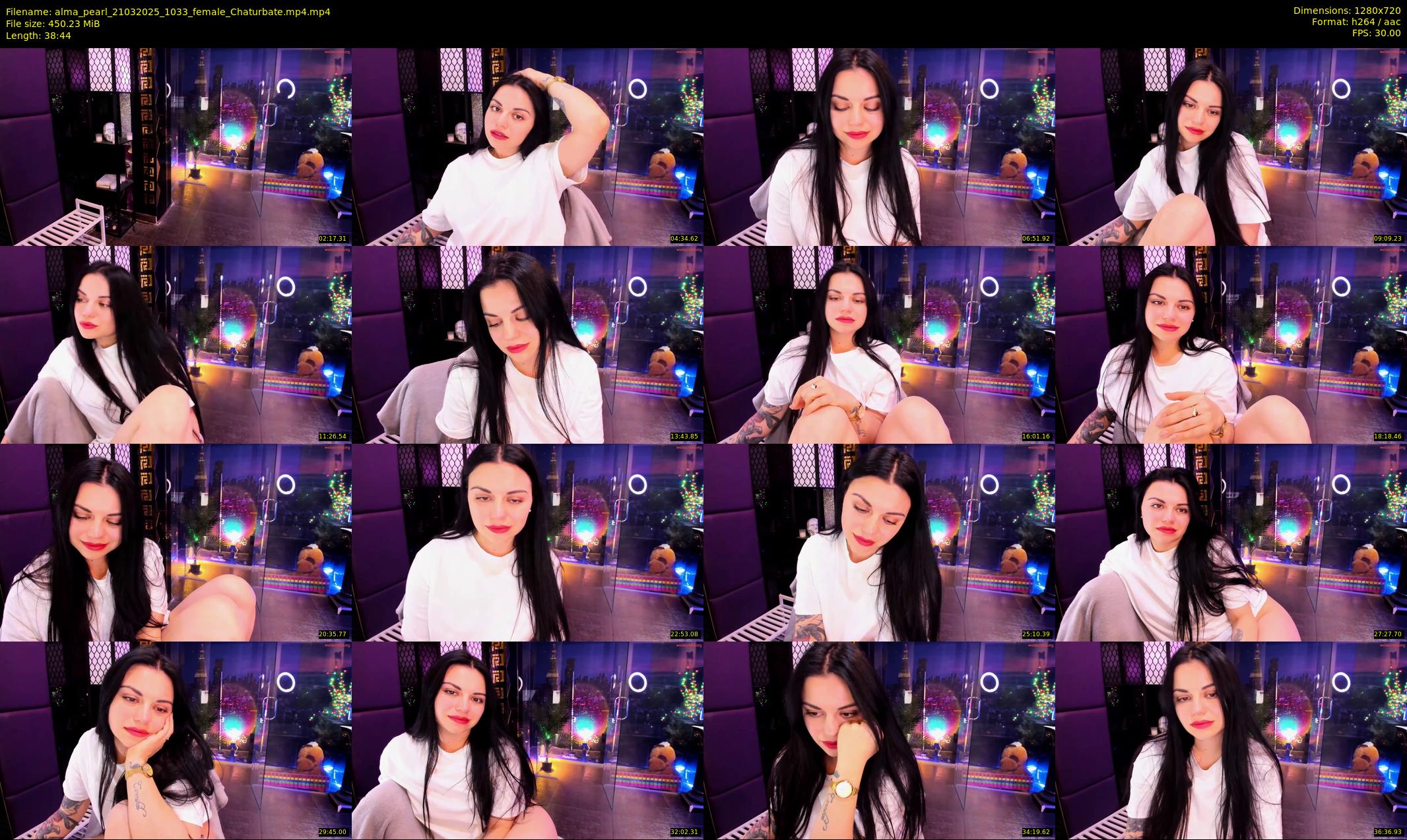 alma_pearl — 39 minute Chaturbate female cam show recording, 720p, Mar 21, 2025