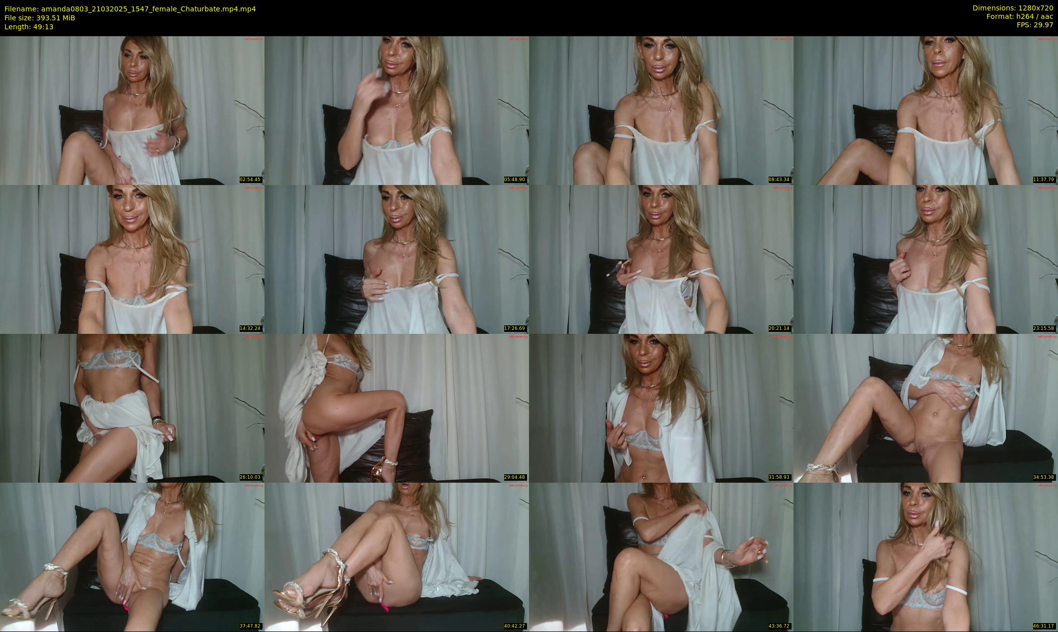 amanda0803 — 50 minute Chaturbate female cam show recording, 720p, Mar 21, 2025