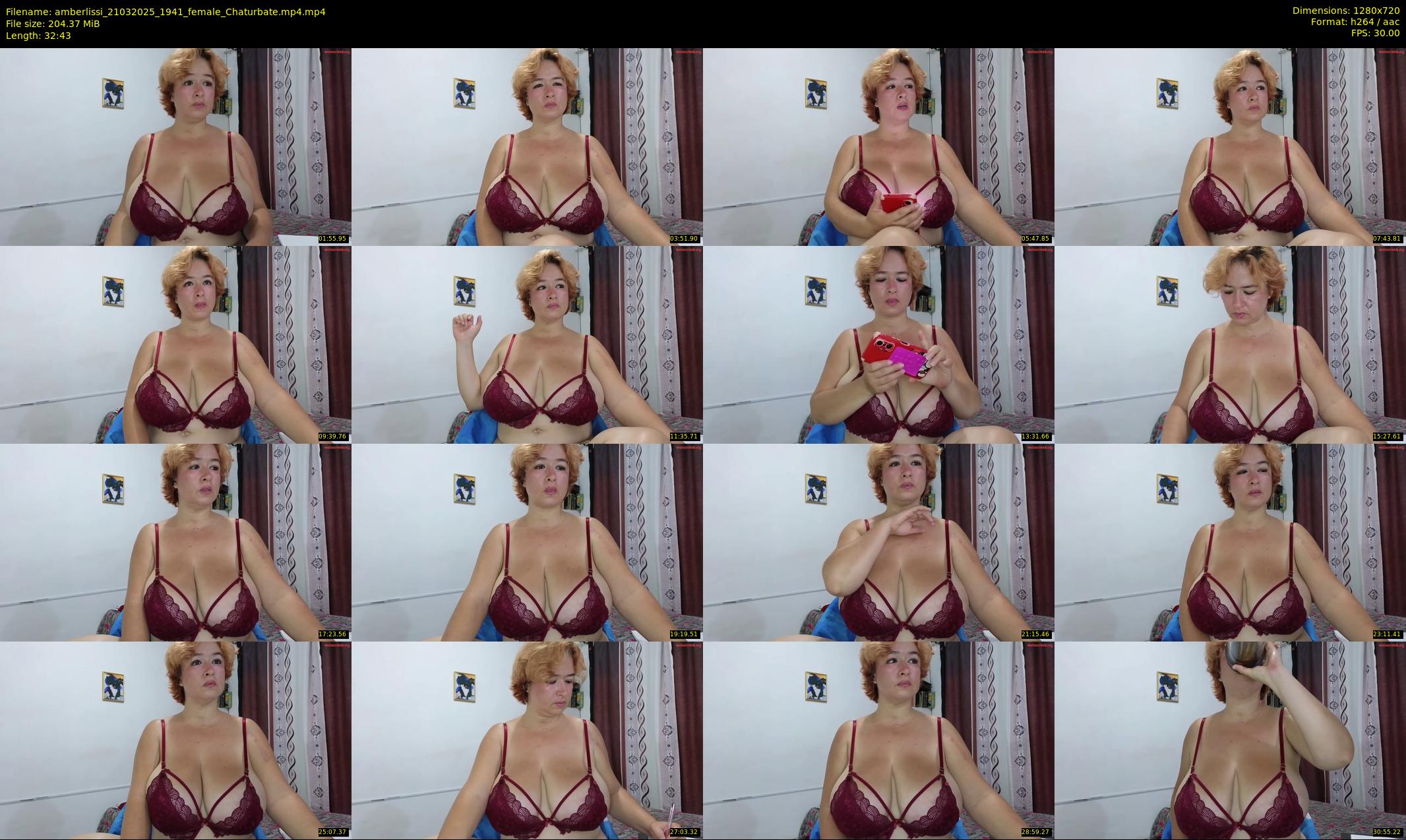 amberlissi — 33 minute Chaturbate female cam show recording, 720p, Mar 21, 2025