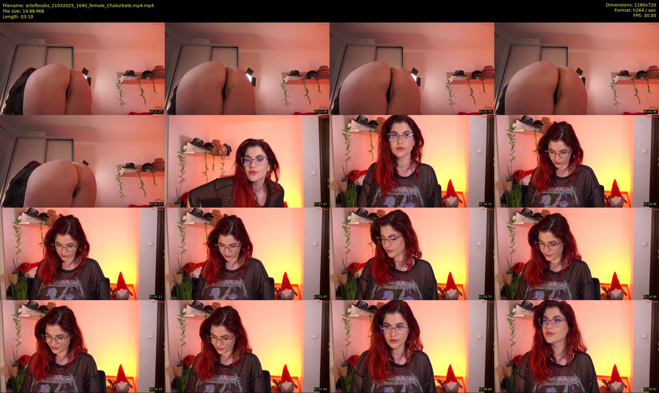 artofboobs — 4 minute Chaturbate female cam show recording, 720p, Mar 21, 2025