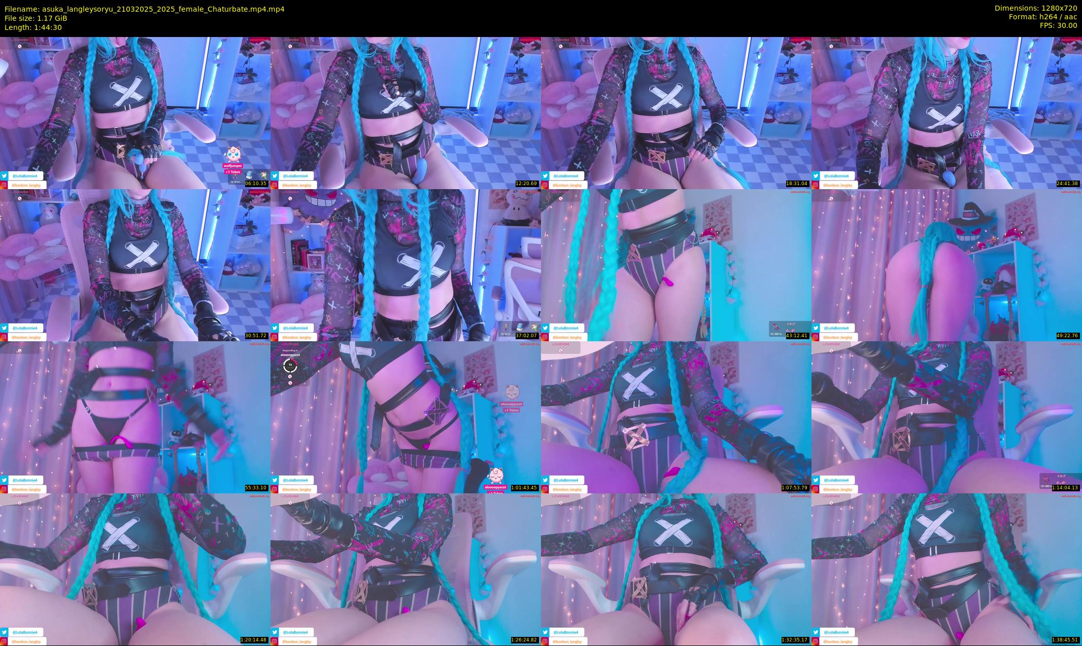 asuka_langleysoryu — 105 minute Chaturbate female cam show recording, 720p, Mar 21, 2025