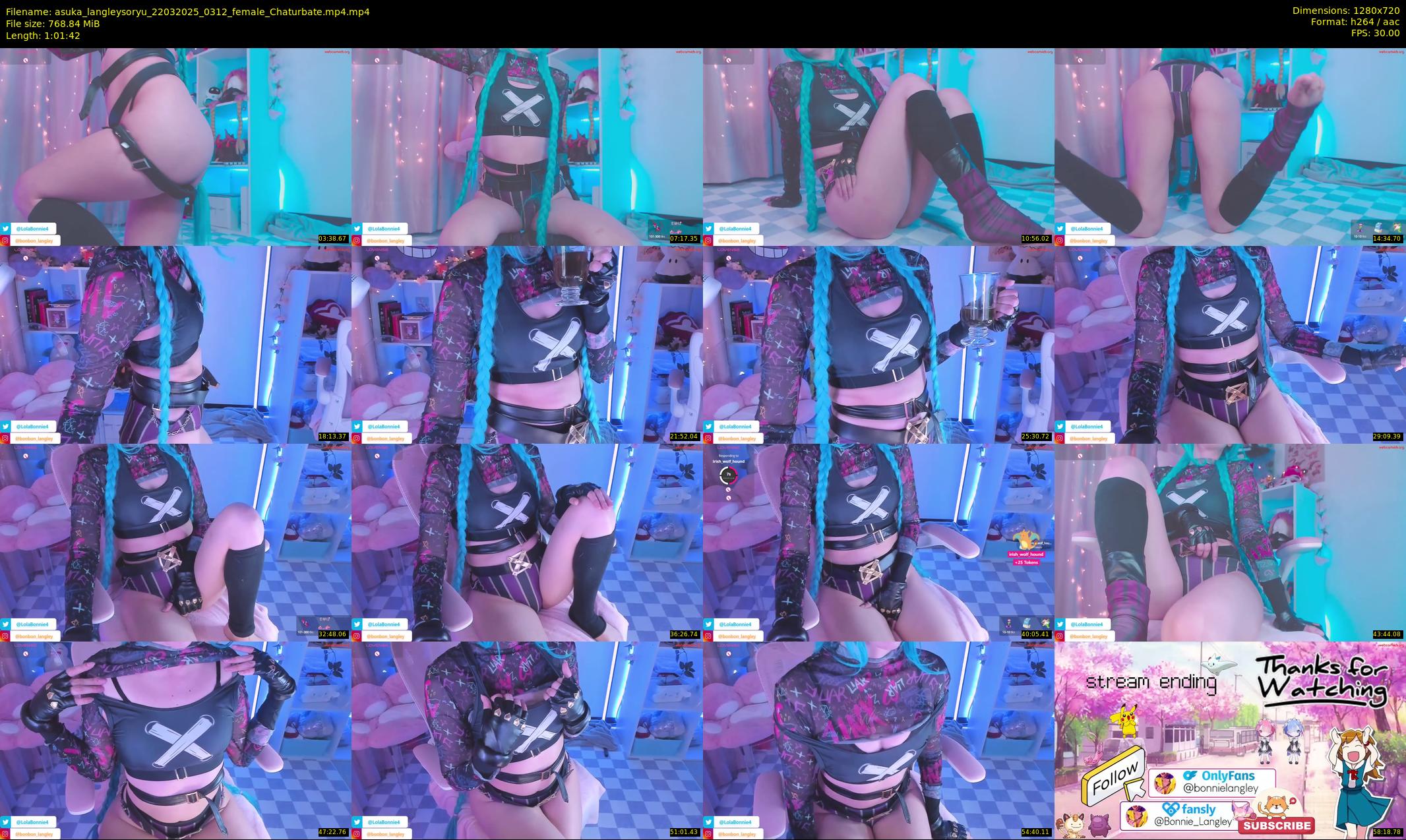 asuka_langleysoryu — 62 minute Chaturbate female cam show recording, 720p, Mar 22, 2025