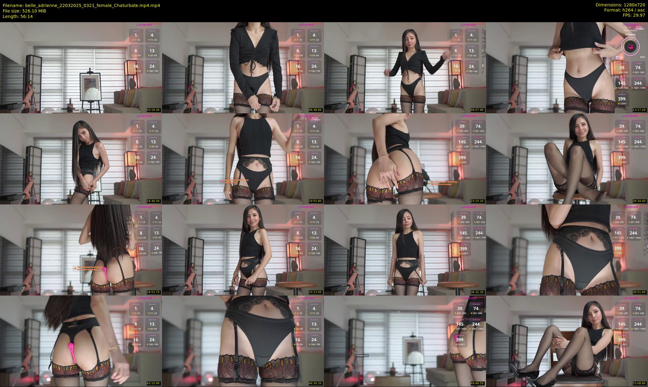 belle_adrienne — 57 minute Chaturbate couple cam show recording, 720p, Mar 22, 2025