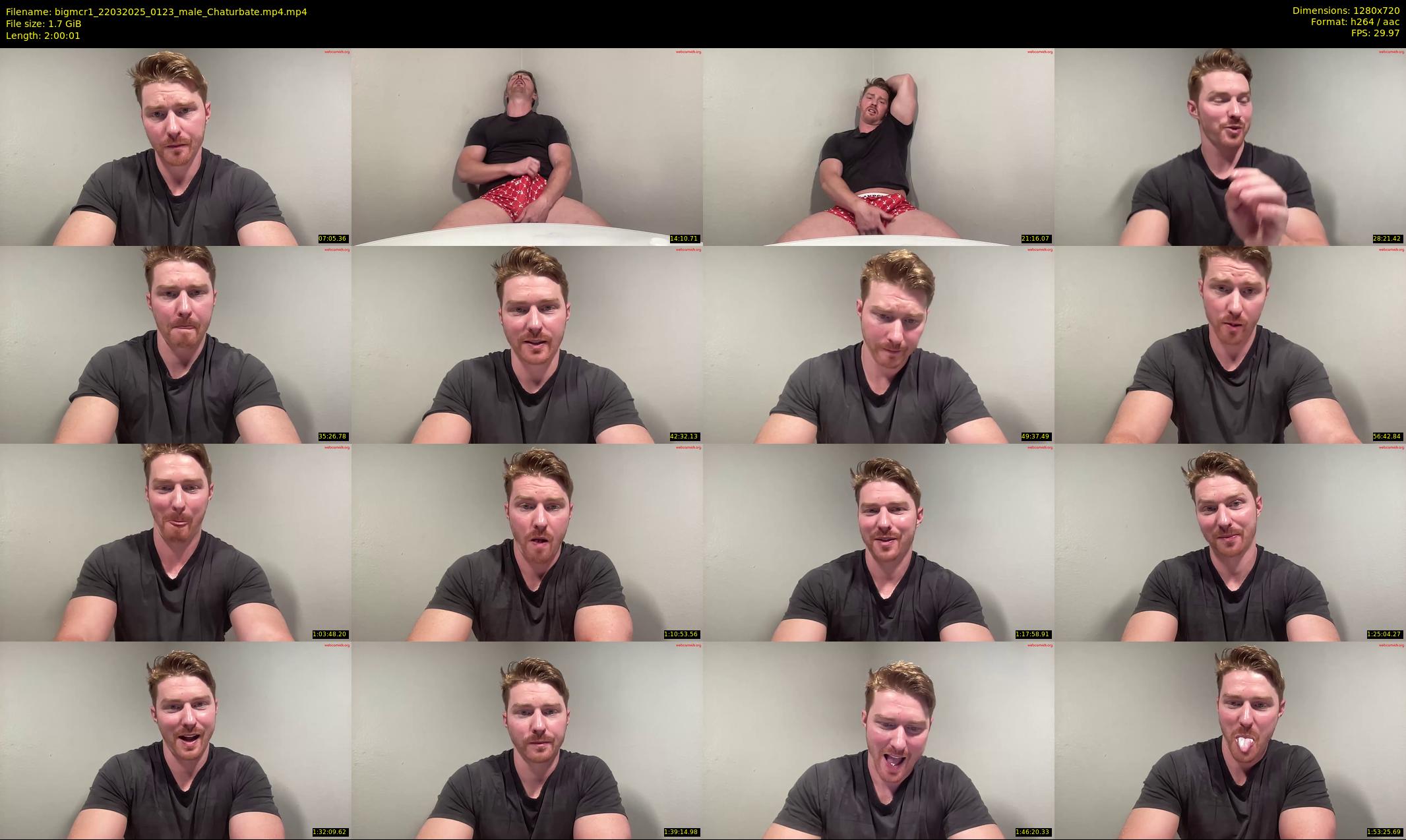 bigmcr1 — 121 minute Chaturbate male cam show recording, 720p, Mar 22, 2025