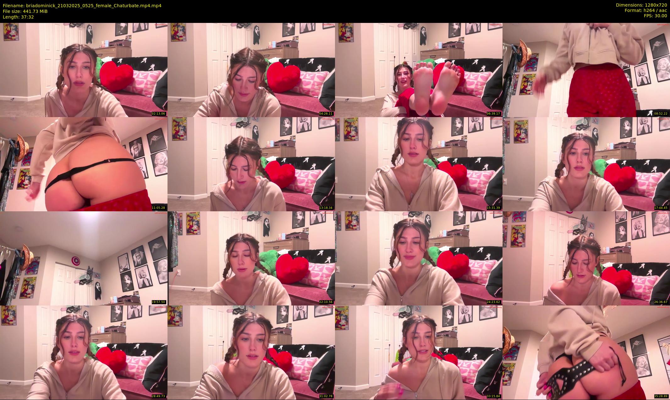 briadominick — 38 minute Chaturbate couple cam show recording, 720p, Mar 21, 2025