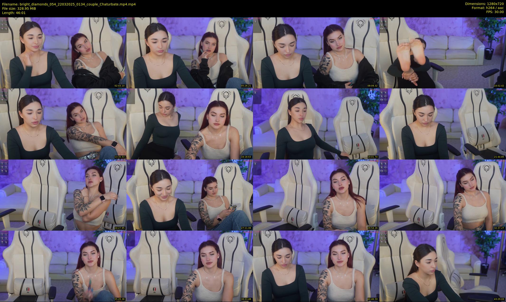 bright_diamonds_054 — 47 minute Chaturbate couple cam show recording, 720p, Mar 22, 2025