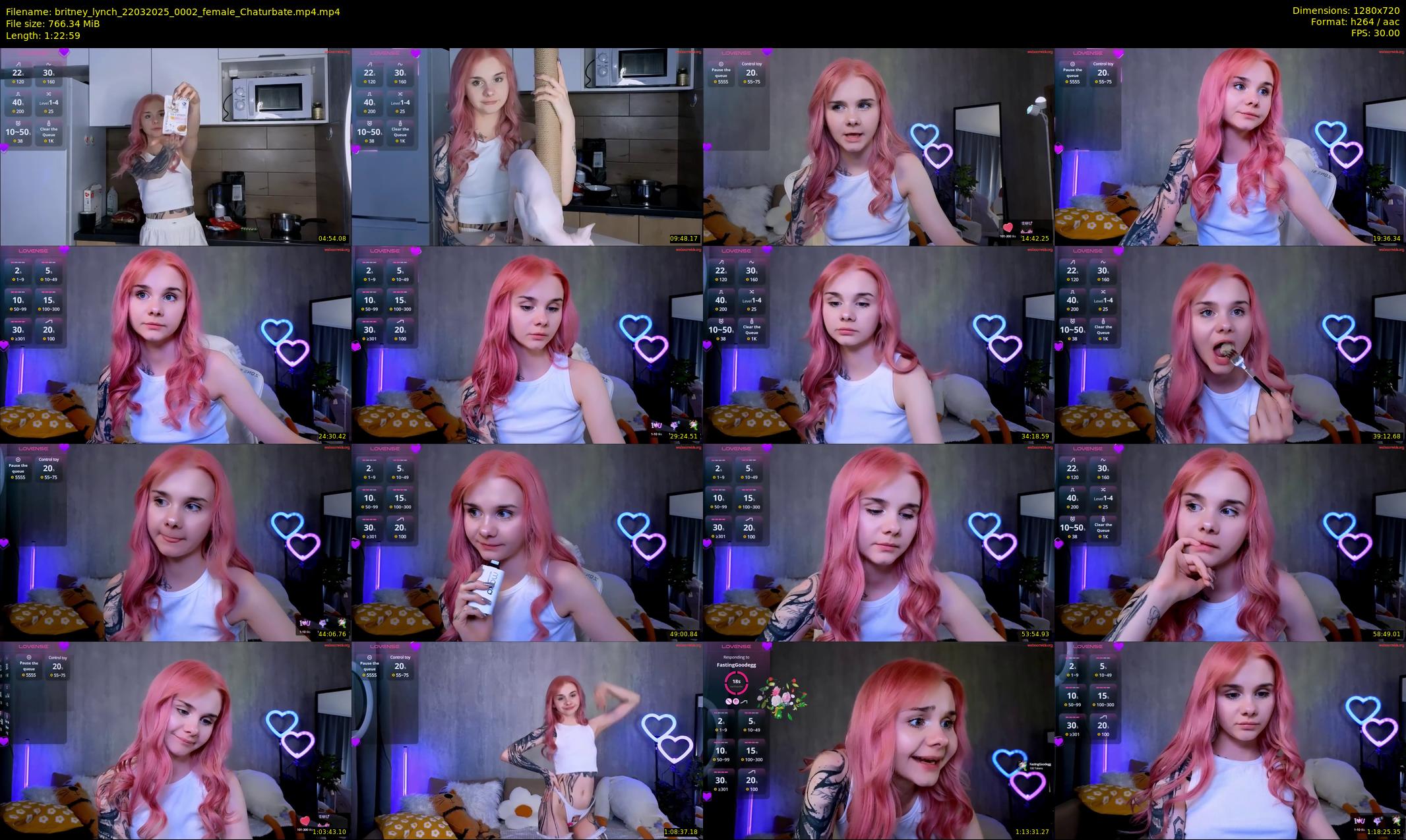britney_lynch — 83 minute Chaturbate female cam show recording, 720p, Mar 22, 2025