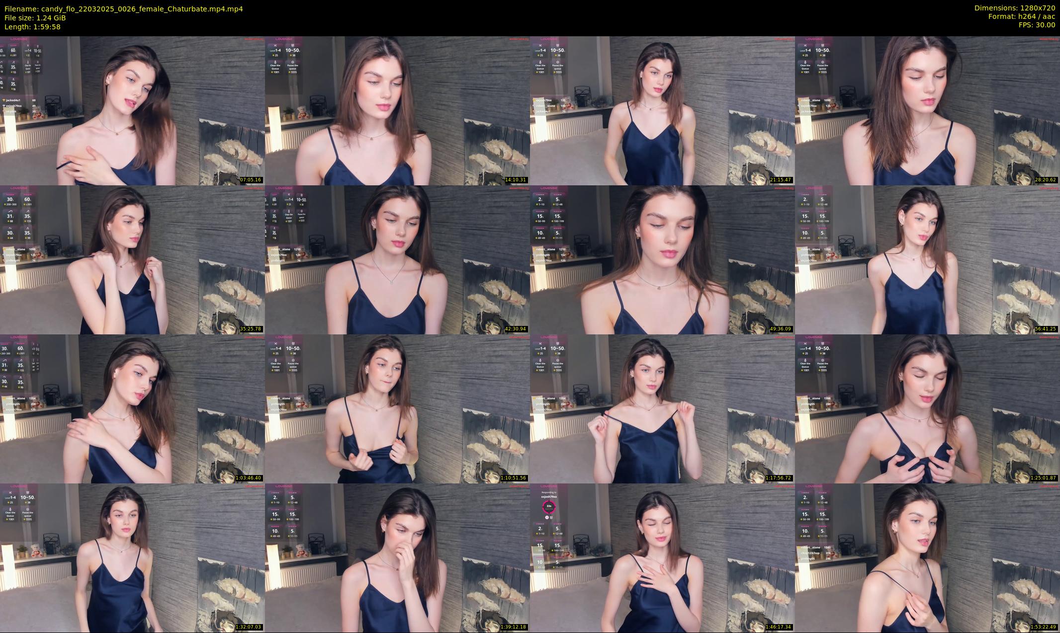 candy_flo — 120 minute Chaturbate female cam show recording, 720p, Mar 22, 2025