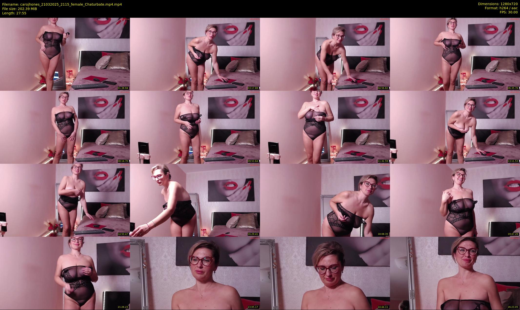 carojhones — 28 minute Chaturbate female cam show recording, 720p, Mar 21, 2025