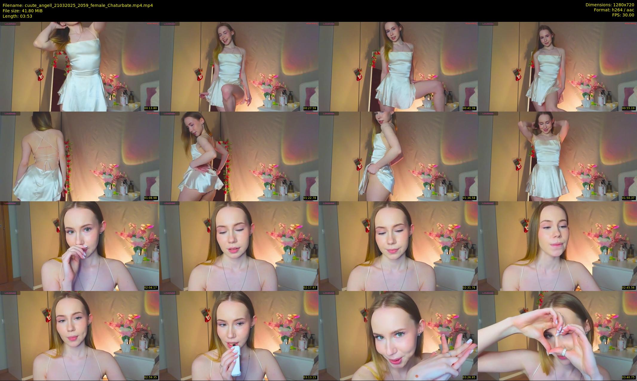 cuute_angell — 4 minute Chaturbate female cam show recording, 720p, Mar 21, 2025