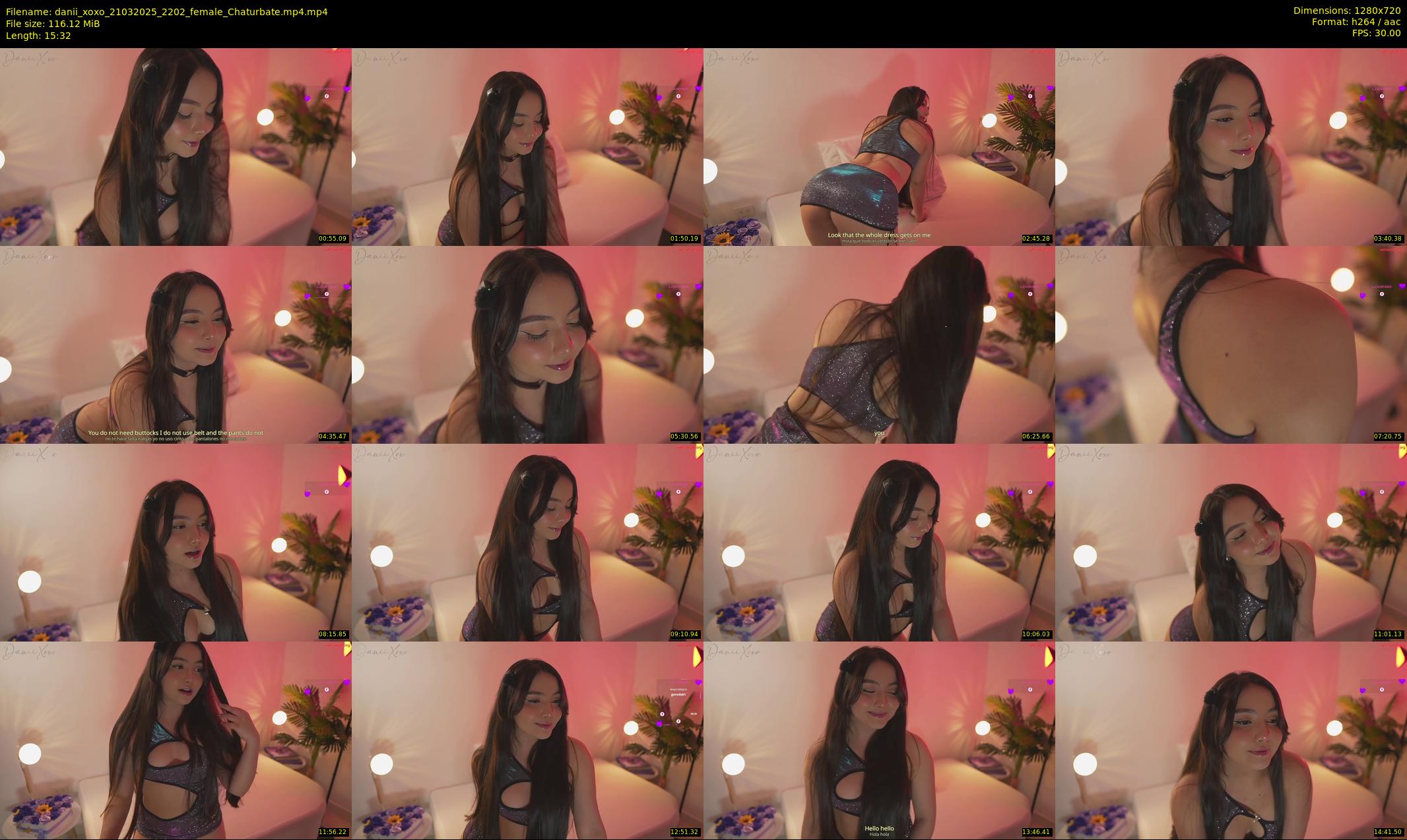 danii_xoxo — 16 minute Chaturbate female cam show recording, 720p, Mar 21, 2025