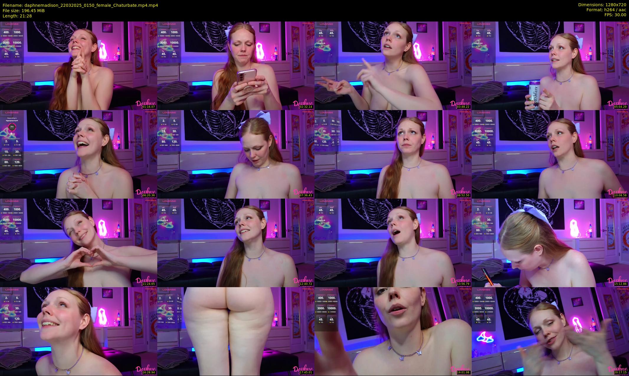 daphnemadison — 22 minute Chaturbate couple cam show recording, 720p, Mar 22, 2025