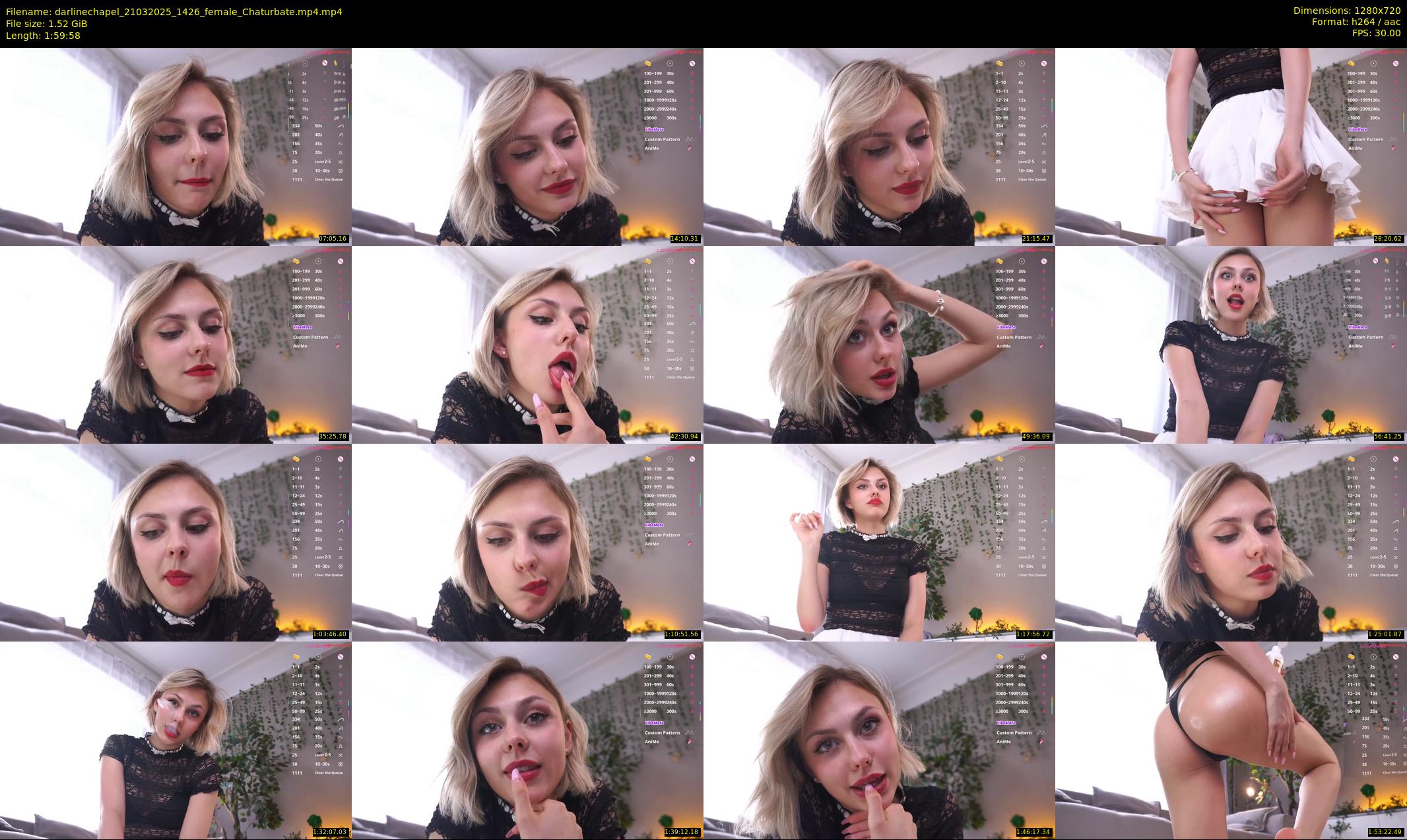 darlinechapel — 120 minute Chaturbate female cam show recording, 720p, Mar 21, 2025
