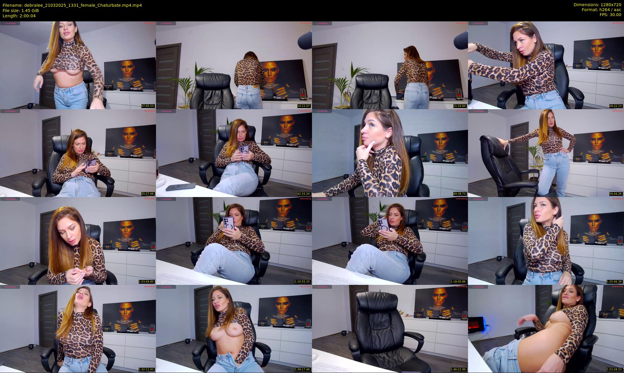 debralee — 121 minute Chaturbate female cam show recording, 720p, Mar 21, 2025
