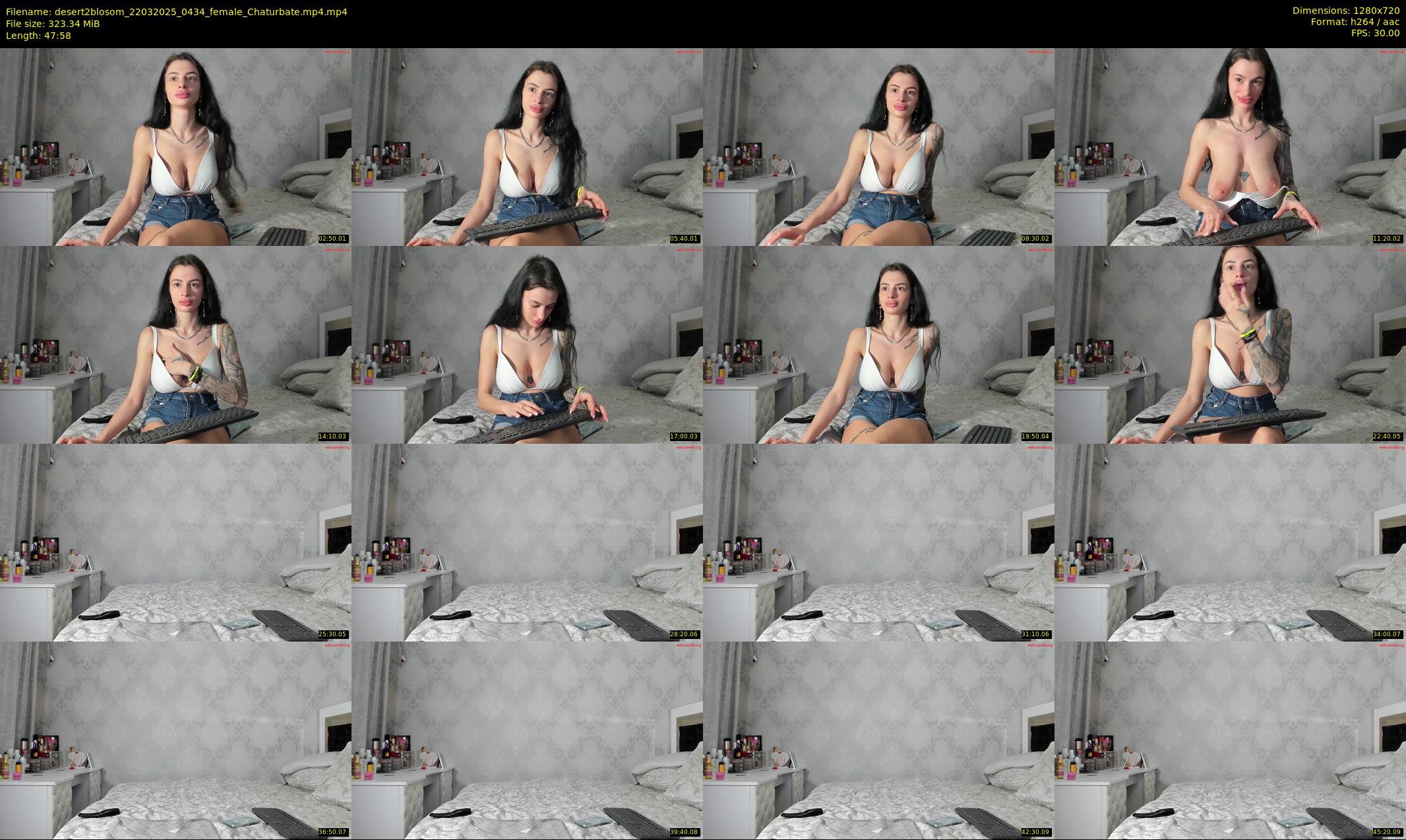 desert2blosom — 48 minute Chaturbate female cam show recording, 720p, Mar 22, 2025