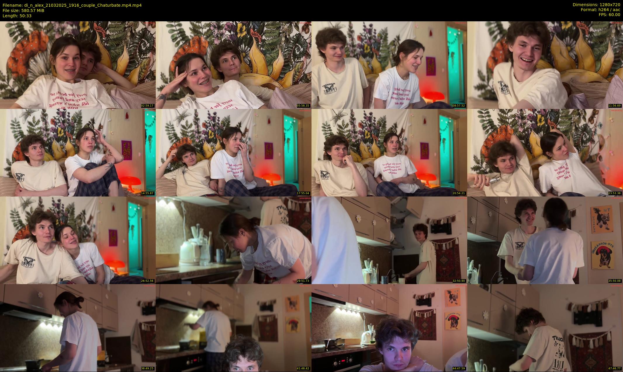 di_n_alex — 51 minute Chaturbate couple cam show recording, 720p, Mar 21, 2025