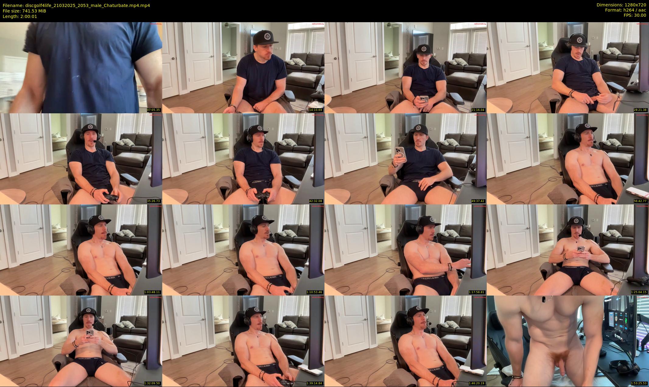 discgolf4life — 121 minute Chaturbate male cam show recording, 720p, Mar 21, 2025